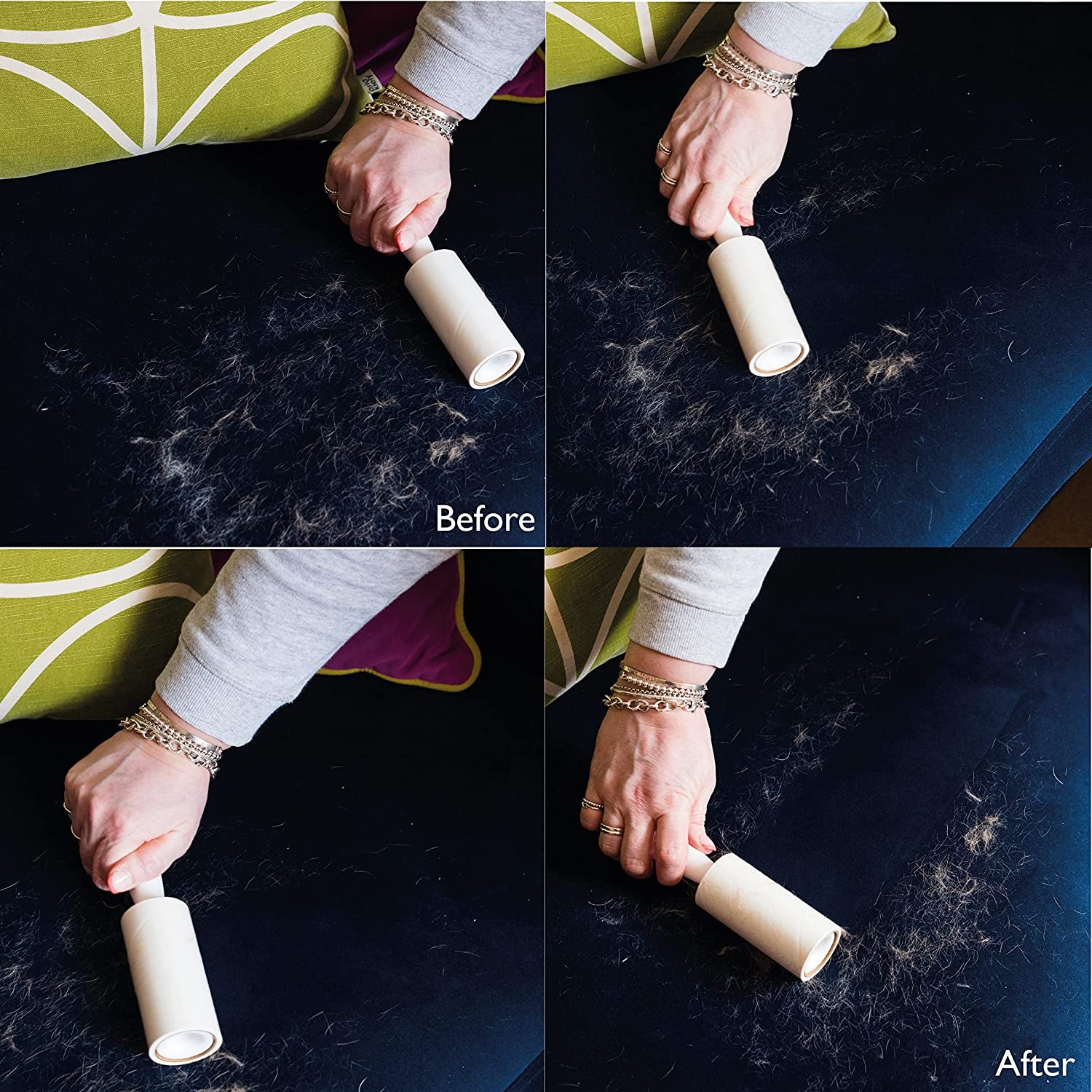 Lint Roller 7.4M - Lint Remover, Pet Hair Remover, Cat Hair Remover, Clothes Sticky Roller - Compatible with  Lint Roller Refills