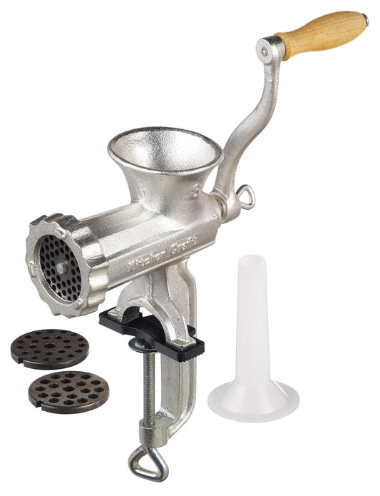 Meat Mincer in Gift Box, Home Made No. 8, Manual Mincer, Cast Iron, 28 X 24 X 9Cm