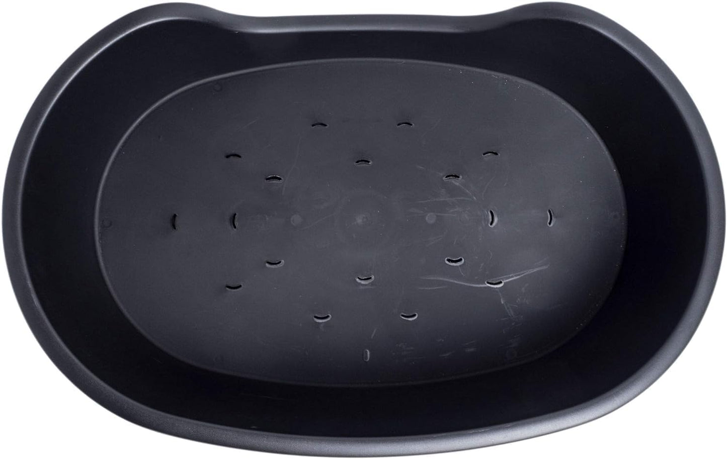 Plastic Dog Bed, Black, Small (60 Cm)