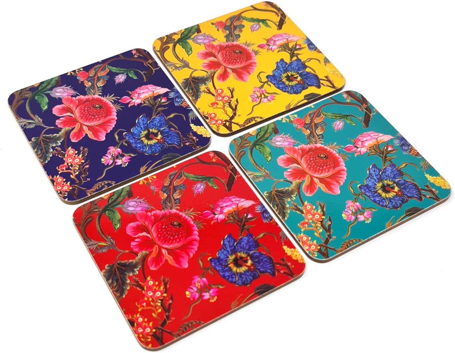 William Morris Set of 4 Anthina Boxed Melamine Coasters
