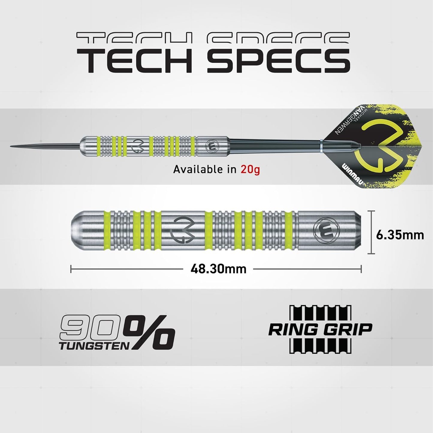 Michael Van Gerwen Mvg Gift Sets - 50 Piece Darts Set with 4 Sets of Shafts, 4 Sets of Flights plus Accessories