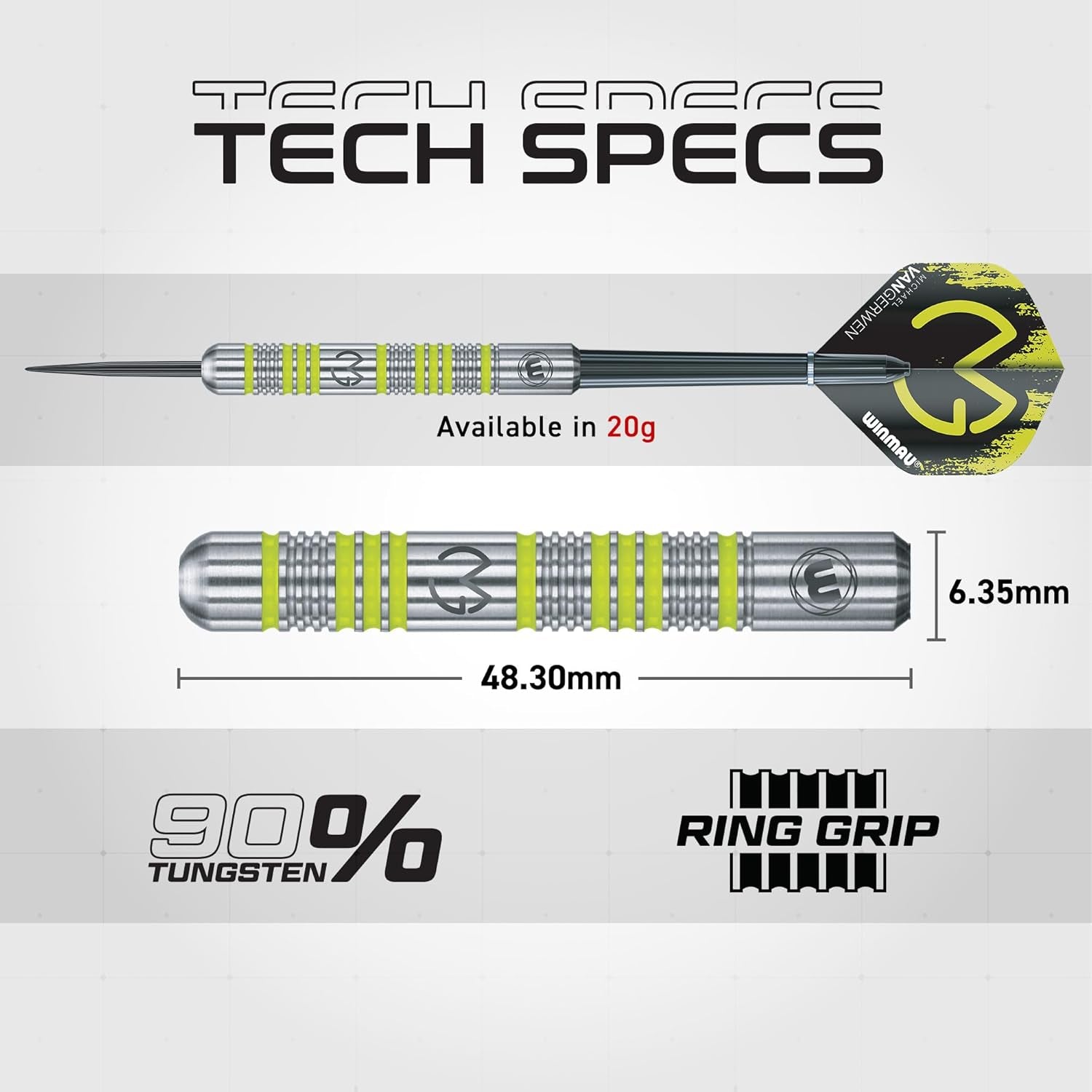 Michael Van Gerwen Mvg Gift Sets - 50 Piece Darts Set with 4 Sets of Shafts, 4 Sets of Flights plus Accessories