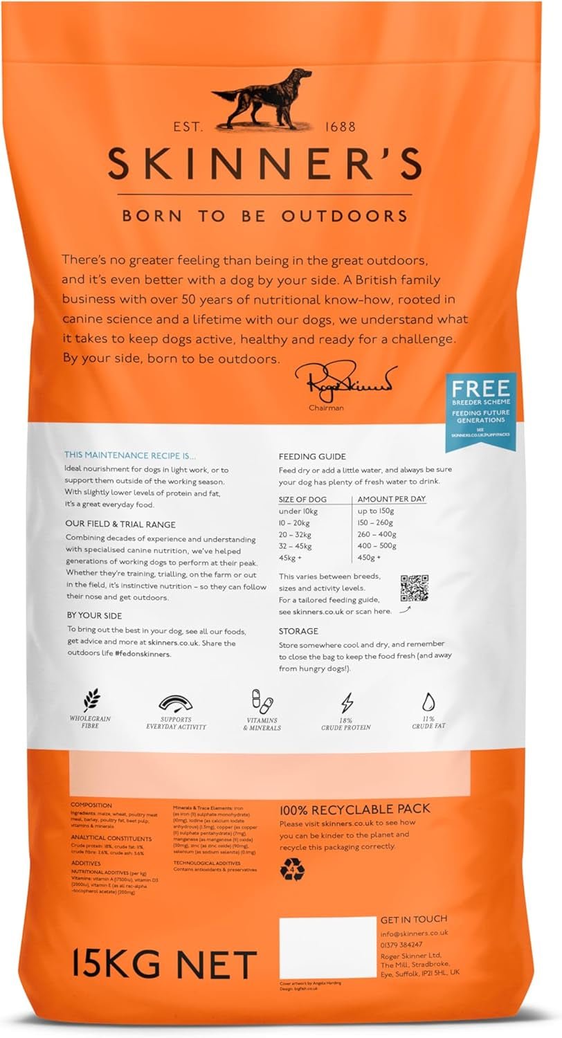Field & Trial Maintenance Dry Dog Food - 15Kg