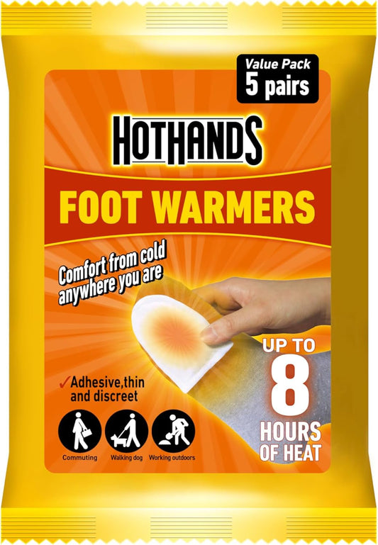 Foot Warmers -8 Hours of Heat - Air Activated - Ready to Use