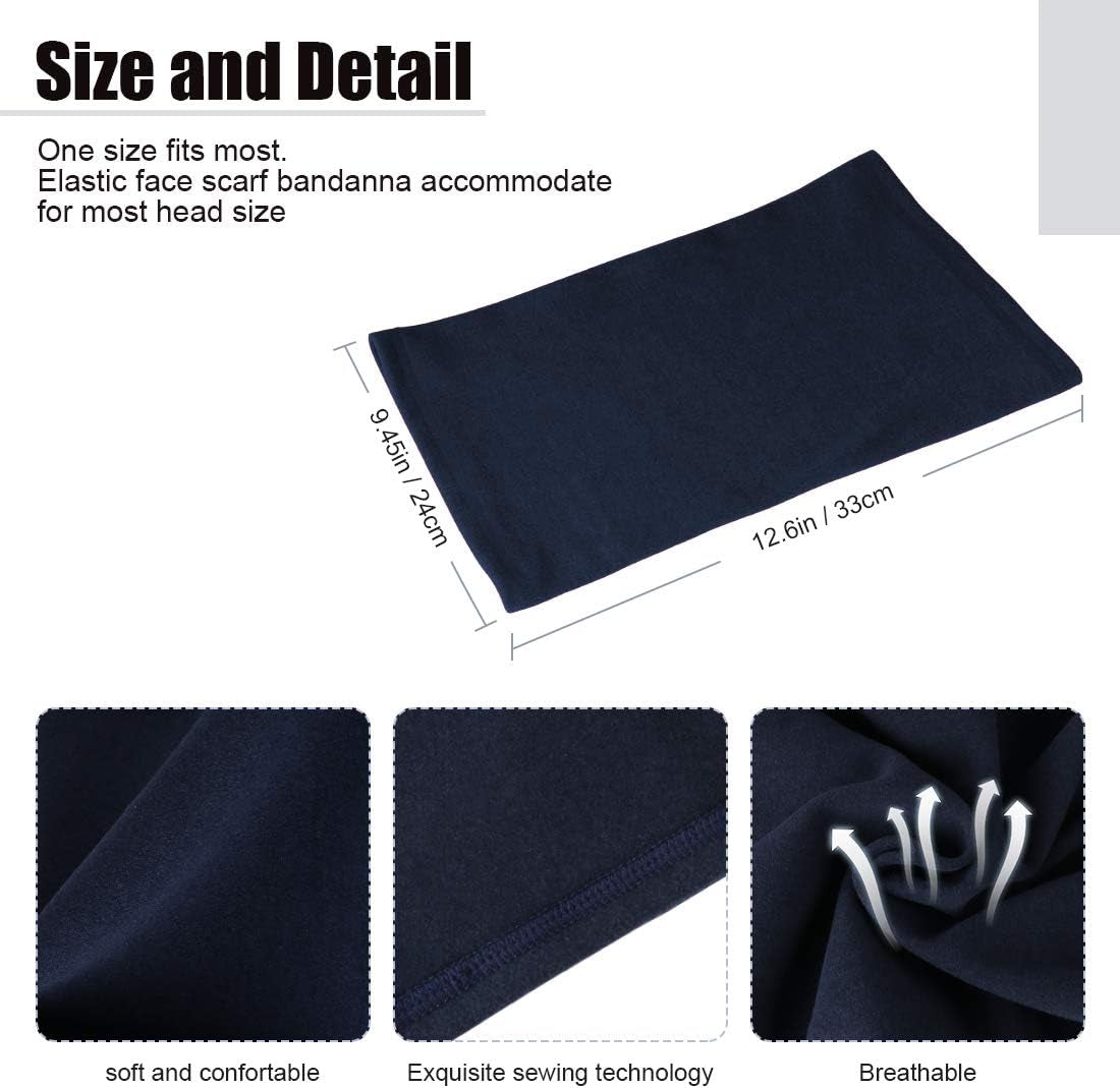 Neck Warmer Snood for Men & Women,Winter Neck Gaiter Fleece Bandana Face Covering Mask Windproof Neck Scarf Neckwear for Outdoor Sports Motorcycle Skiing Running Cycling