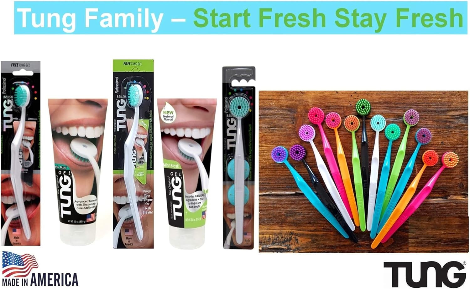 Gel Natural with Mint Blast 3Oz (85G) | Tongue Cleaner | Fights Bad Breath | Eliminates Odour | Halitosis | for Fresh Breath Pack of 2