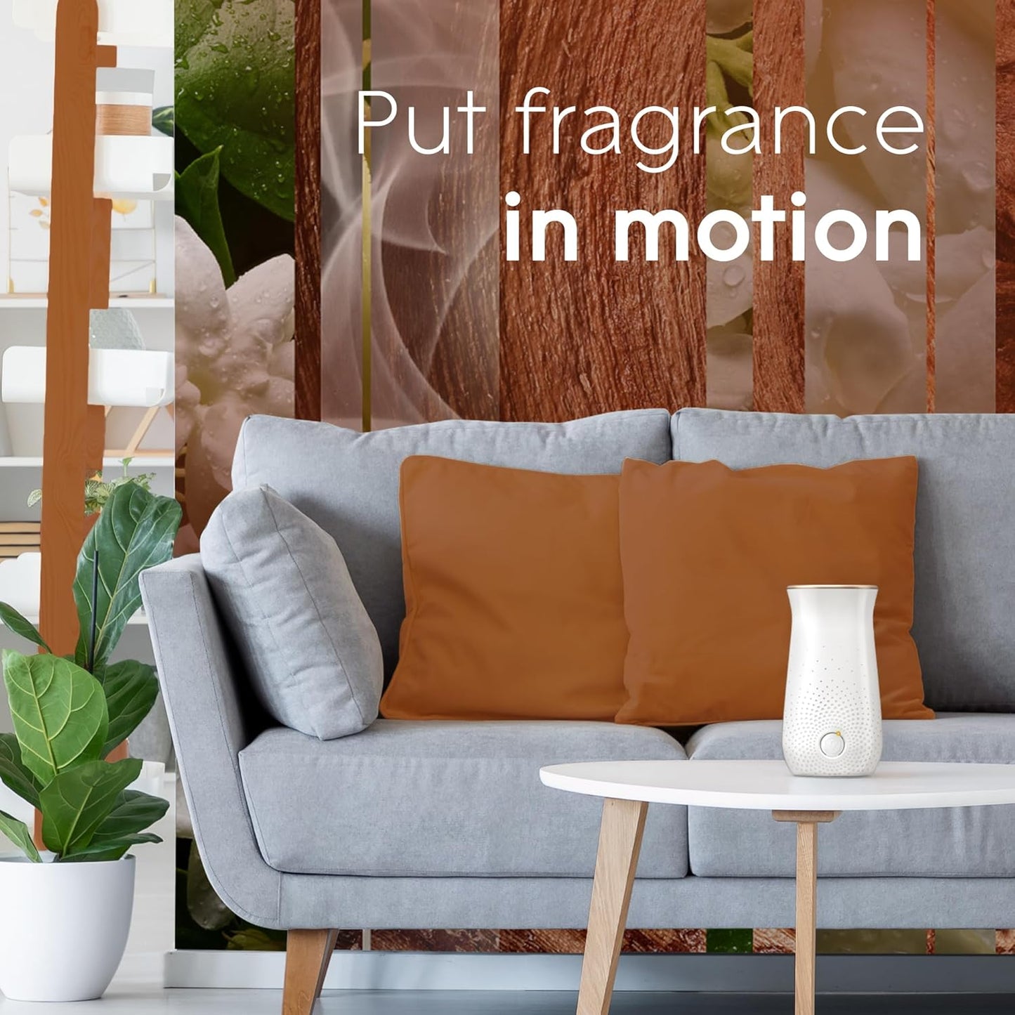 Sense & Spray Air Freshener Refill, Motion Activated Automatic Room Spray and Odour Eliminator for Home, Sandalwood & Jasmine, Duo Pack (2 X 18Ml)