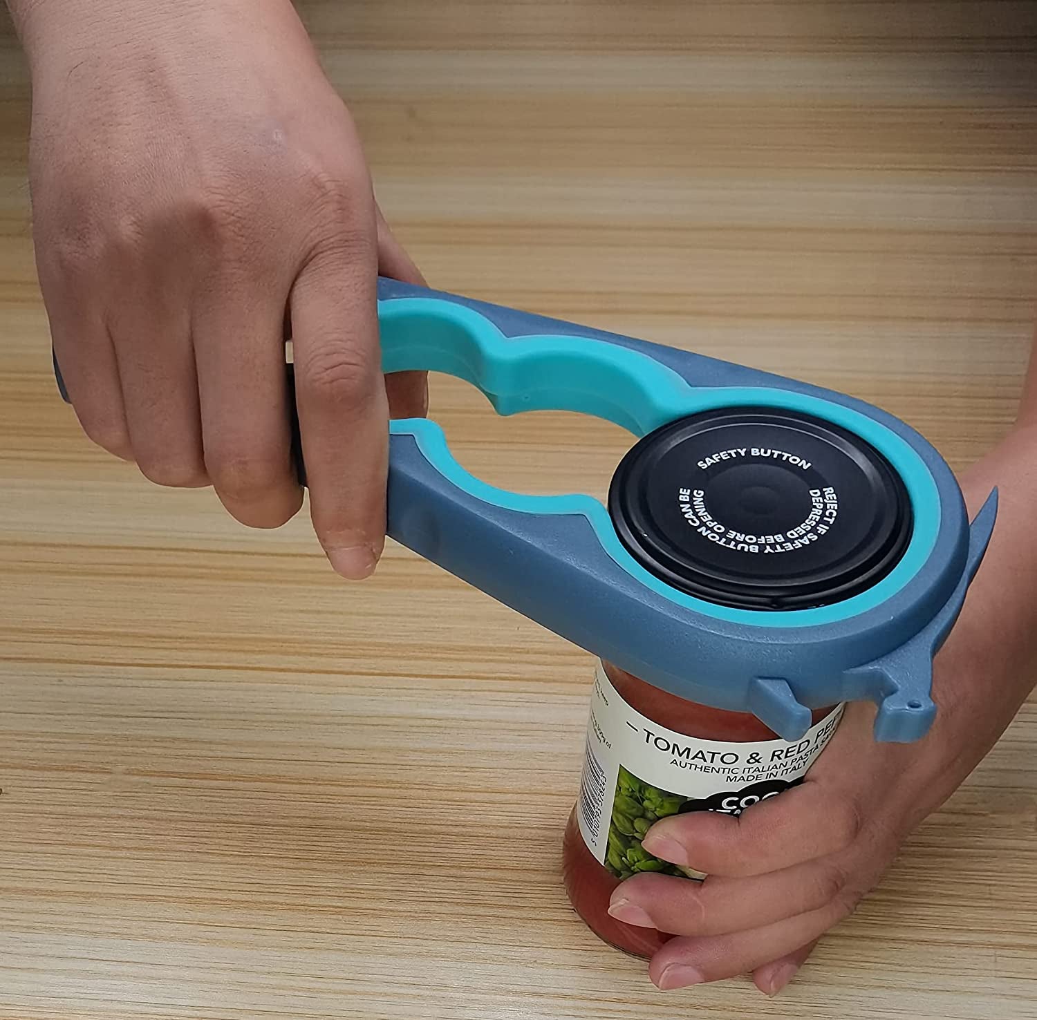 Jar Opener Bottle Opener and Ring Pull Can Opener for Weak Hands Arthritis Hands, Elderly