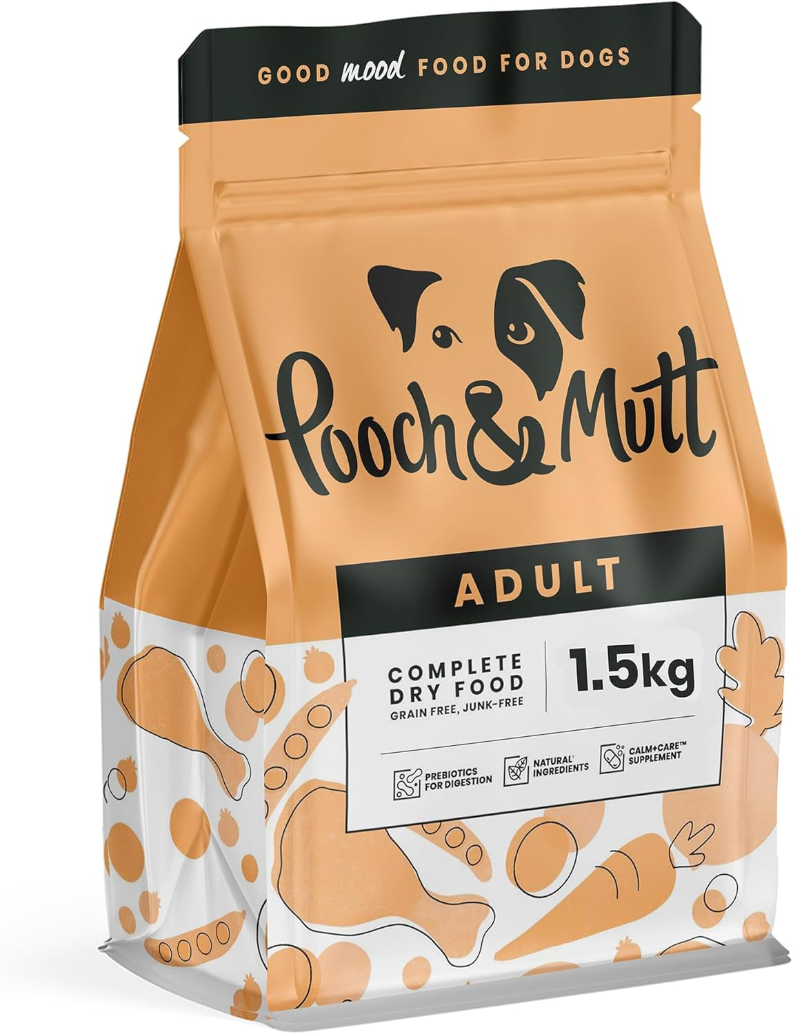 - Complete Adult Dry Dog Food (Grain Free), Chicken & Superfood Blend, 1.5Kg