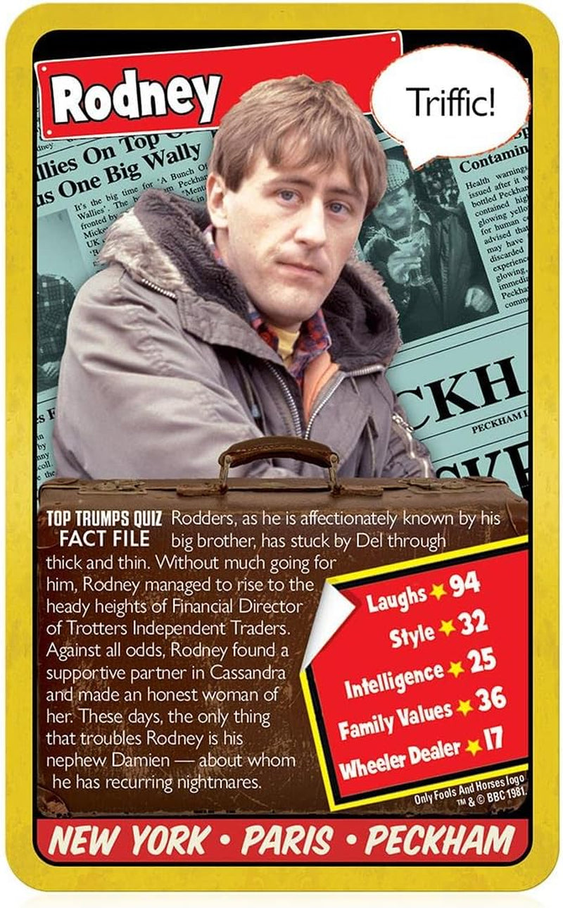 Only Fools and Horses Limited Editions Card Game, Play with Rodney, Del Boy and Uncle Albert and Revisit the Top 30 Moments, Educational Gift and Toy for Teens and Adults Aged 16 Plus