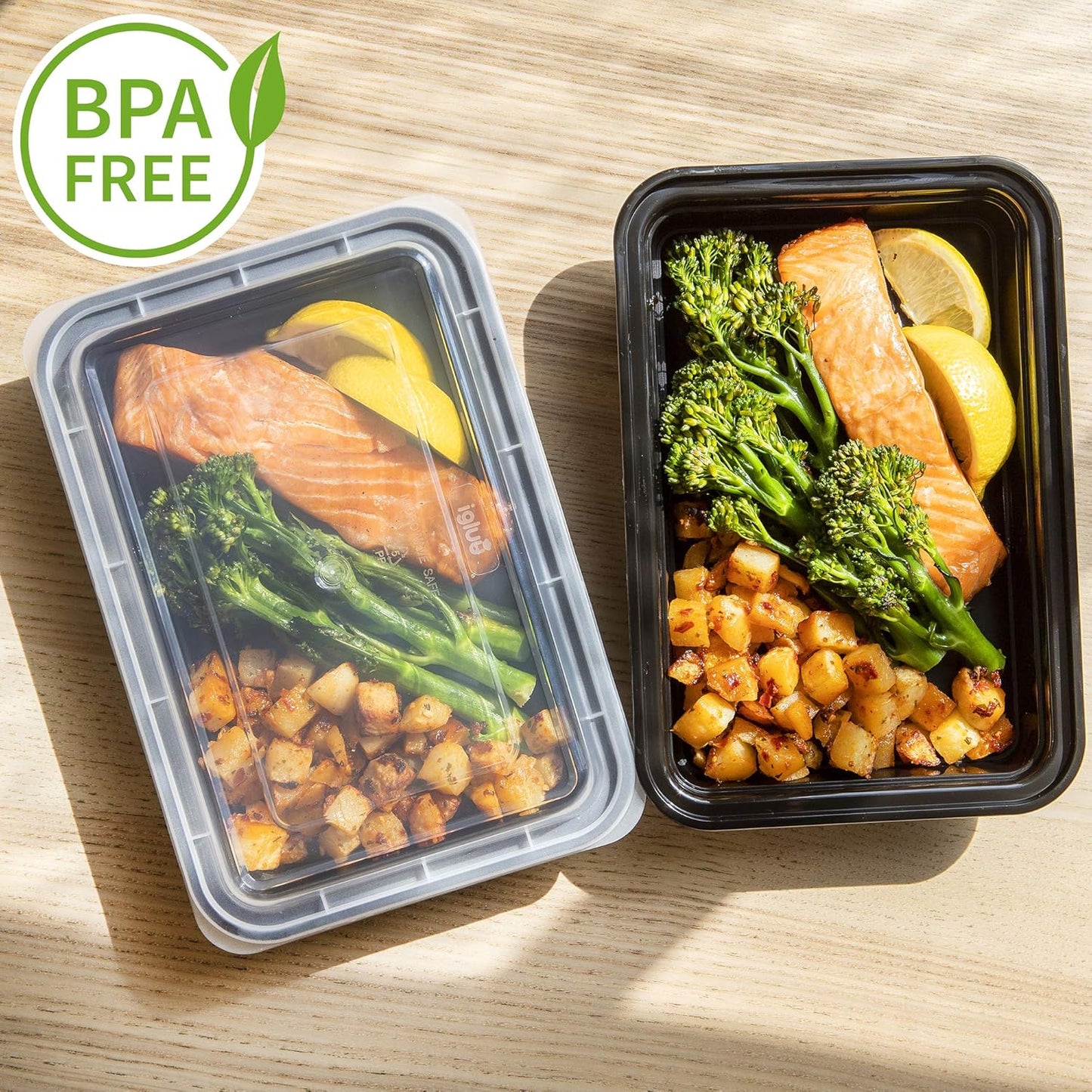 1 Compartment BPA Free Reusable Meal Prep Containers - Plastic Food Storage Trays with Lids - Microwavable, Freezer and Dishwasher Safe - Stackable Bento Lunch Boxes (28 Oz, 10 Pack)
