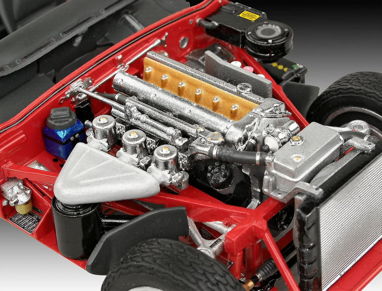 07668 Jaguar E-Type (Coupé) 1:24 Scale Unbuilt/Unpainted Plastic Model Kit, Red