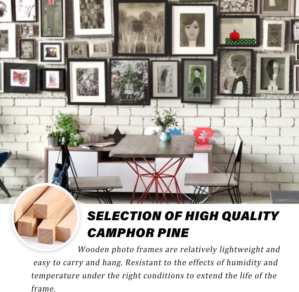 Picture Frame A4, Versatile A4 Black Picture Frame 21 X 29.7Cm, Display, Landscape or Portrait Orientation, Wall-Mount & Desk Stand