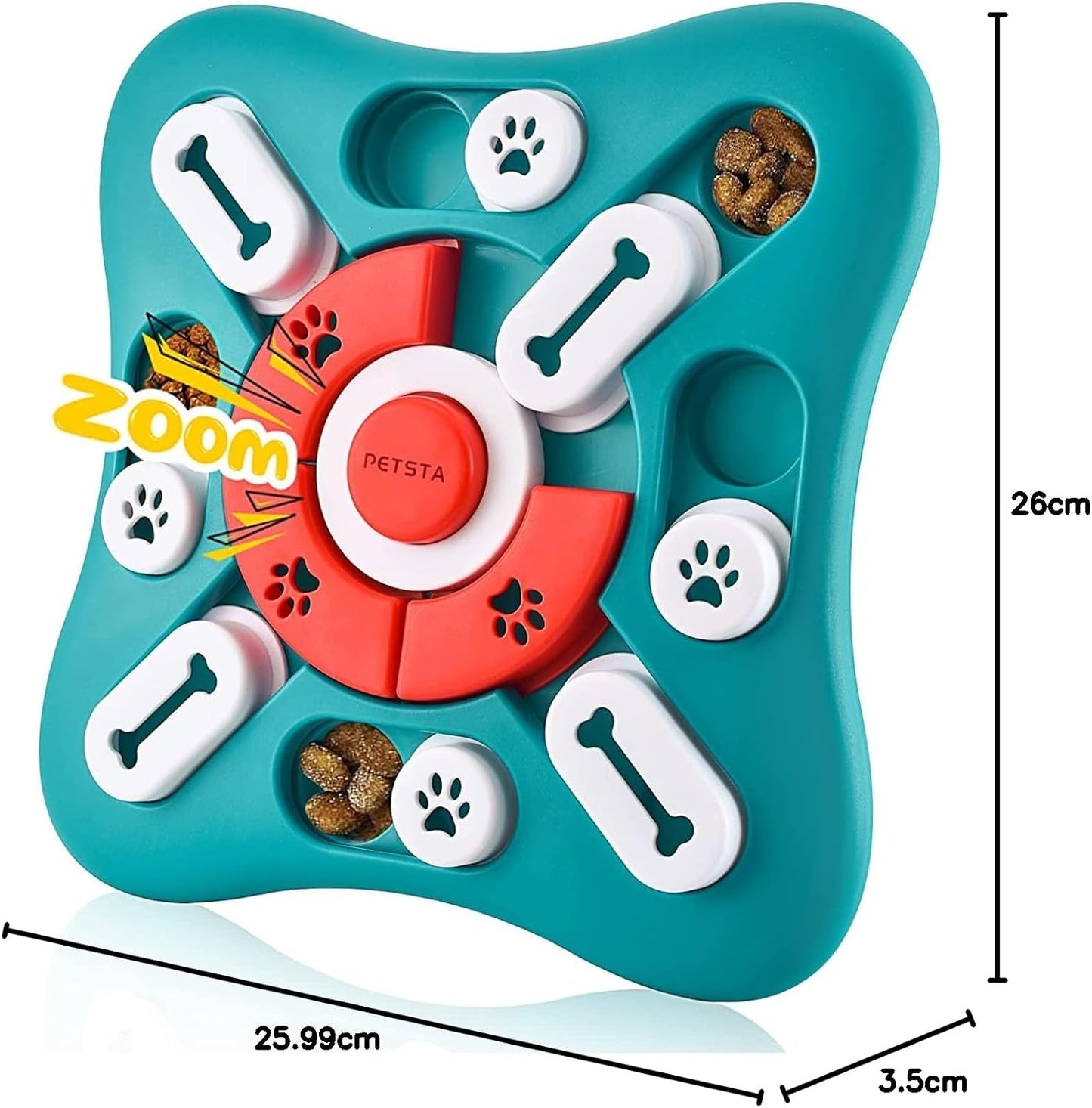 Dog Puzzle Toys, Interactive Dog Toys for Dog Birthday, Dog Toys for Boredom for Dog Puzzle, Slow Feeder Dog Bowl for IQ Training and Brain Stimulation, Dog Treat Toy Squeaky with Puppy Toys
