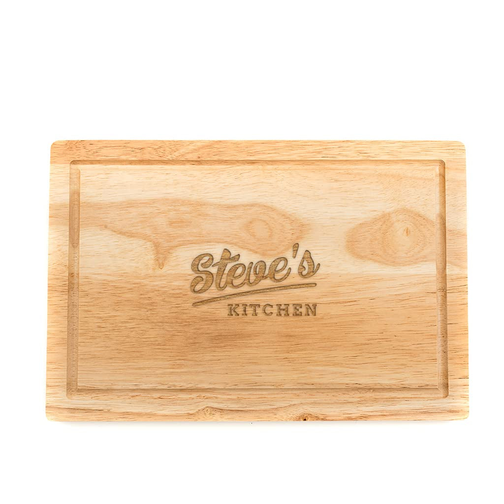 Personalised Kitchen Chopping Board - Housewarming Gifts for Men - Personalised Cheese Board for Him - New Home Gifts for Friends - Christmas Gifts for Him - Gifts for Cooking Lovers