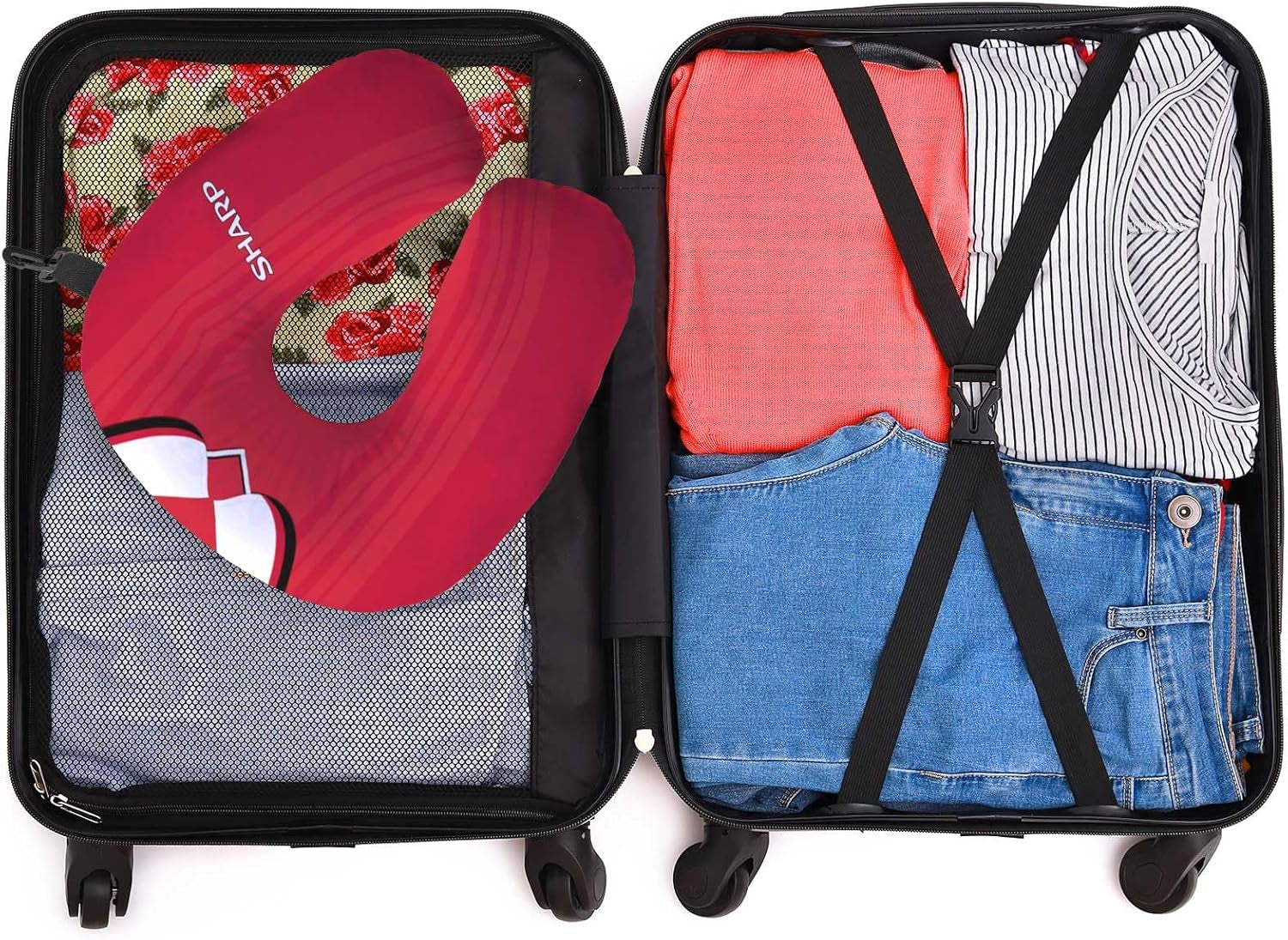 Manchester Reds 1999 Home Shirt - Travel Neck Pillow - Neck Support Cushion