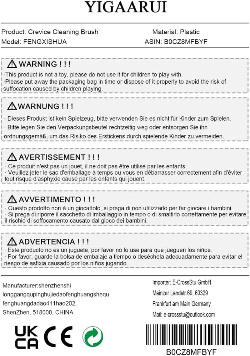 Crevice Cleaning Brush, Bathroom Tile Groove Gap Cleaning Brush,Premium Crevice Cleaning Tool Aluminum Support with 15° Angle Magic Brush, Thin Cleaning Brush for Home Kitchen