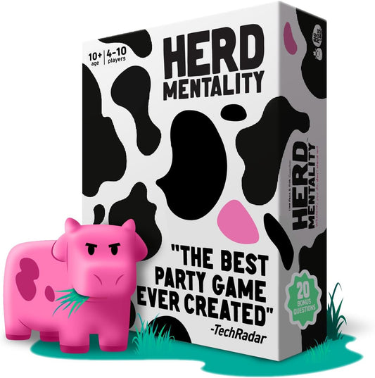 Herd Mentality: Udderly Hilarious Board Game | Easy Setup & Play | Loved by Millions of Families & Friends | Perfect for 4-20 Players