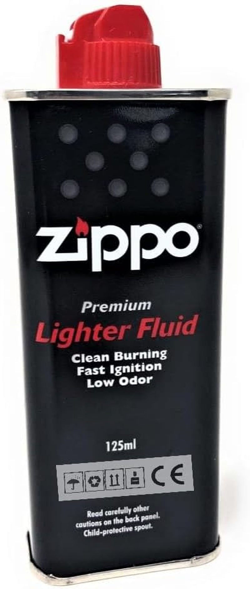 Lighter Fuel, Works with  Windproof Lighter and  Refillable Hand Warmer, Fast Ignition, Low Odor, Lighter Fuel Refill, Easy Fill Nozzle, Black, 125 Ml (4 Oz)