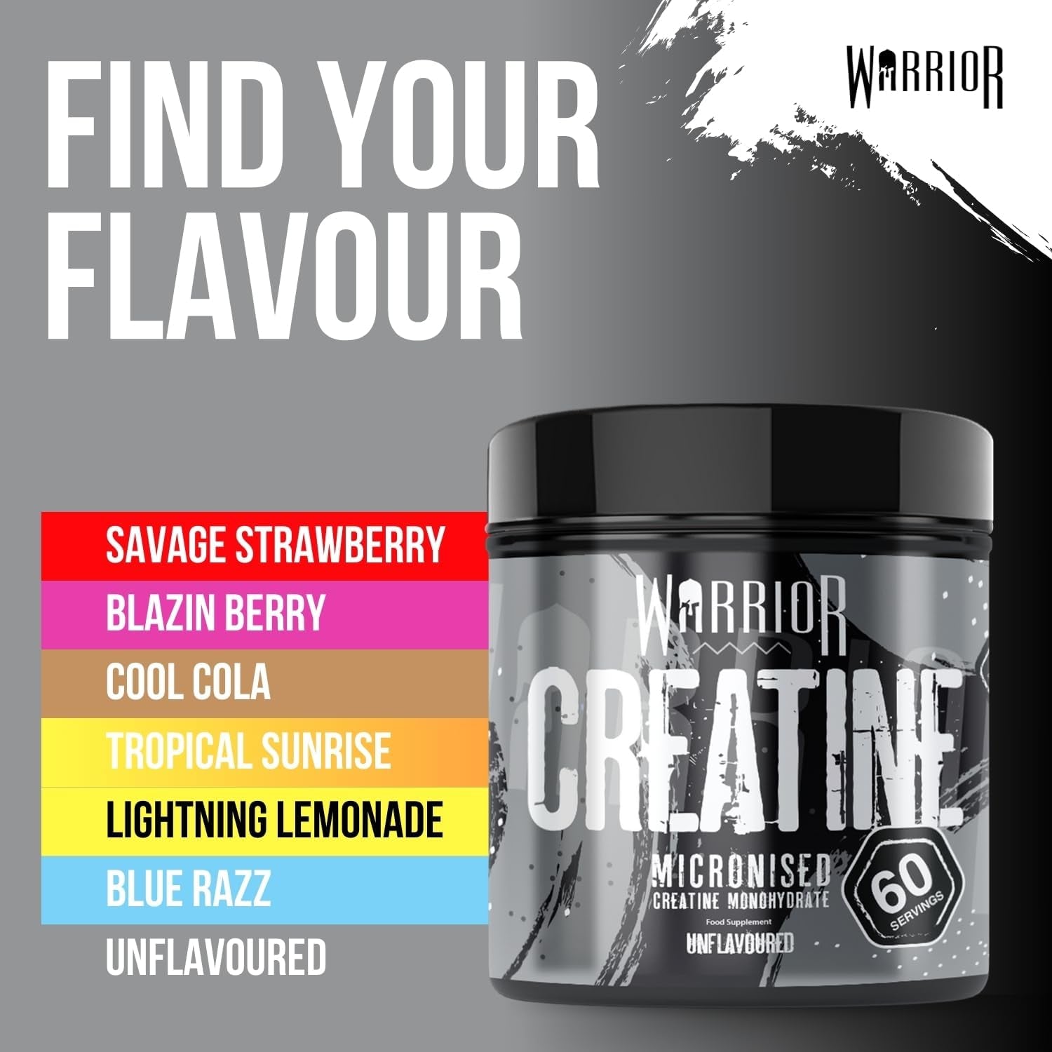 Creatine Monohydrate Powder 300G – Micronised – Proven to Improve Physical Performance and Recovery, 5G Servings (Unflavoured), 1 Pack