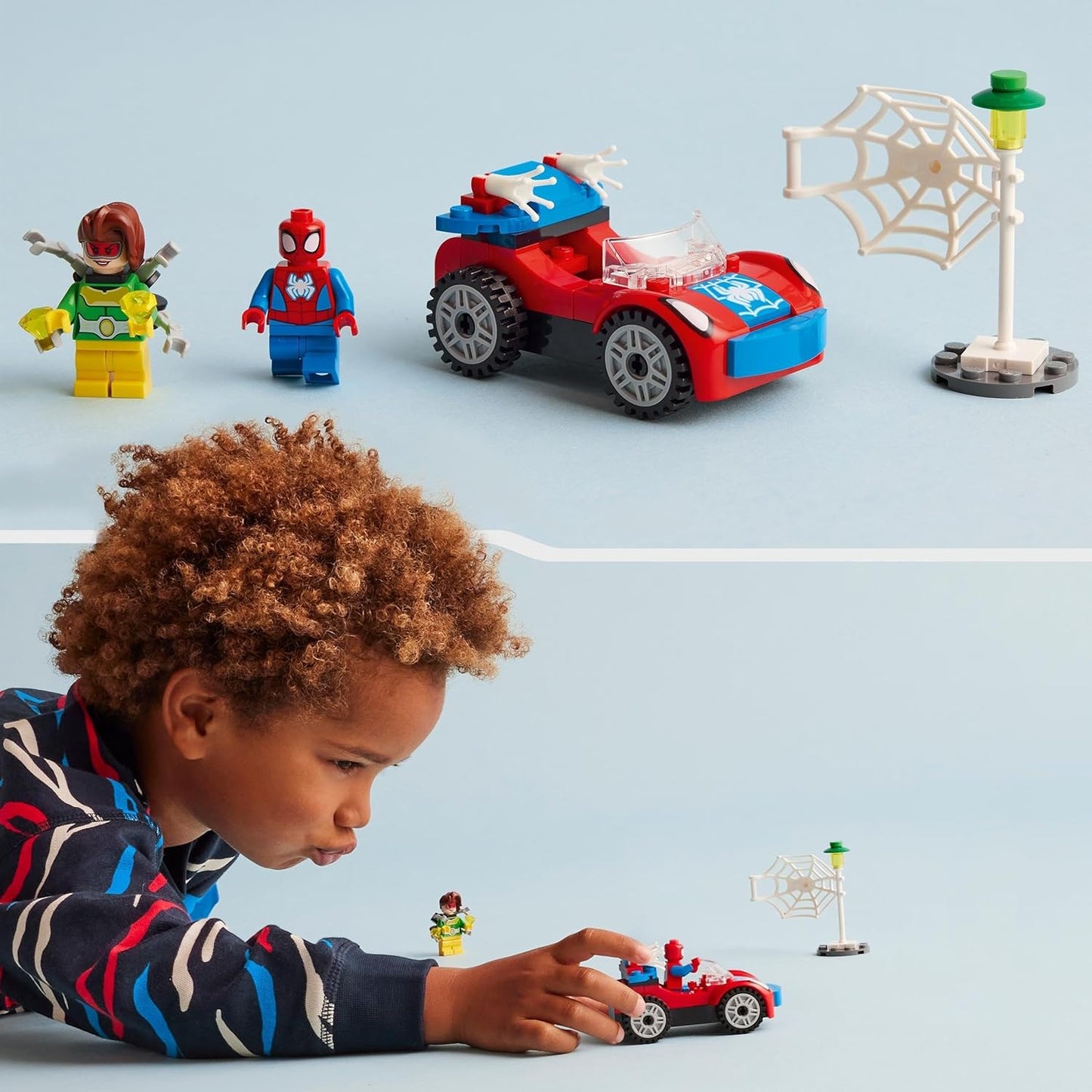 10789 Marvel Spider-Man'S Car and Doc Ock Set, Spidey and His Amazing Friends Buildable Toy for Kids 4 plus Years Old with Glow in the Dark Pieces