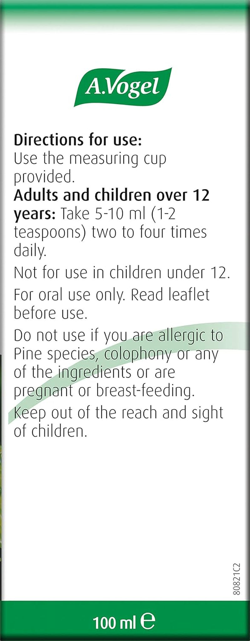 Bronchosan Pine Cough Syrup | Dry & Tickly Cough Medicine for Adults | 100Ml