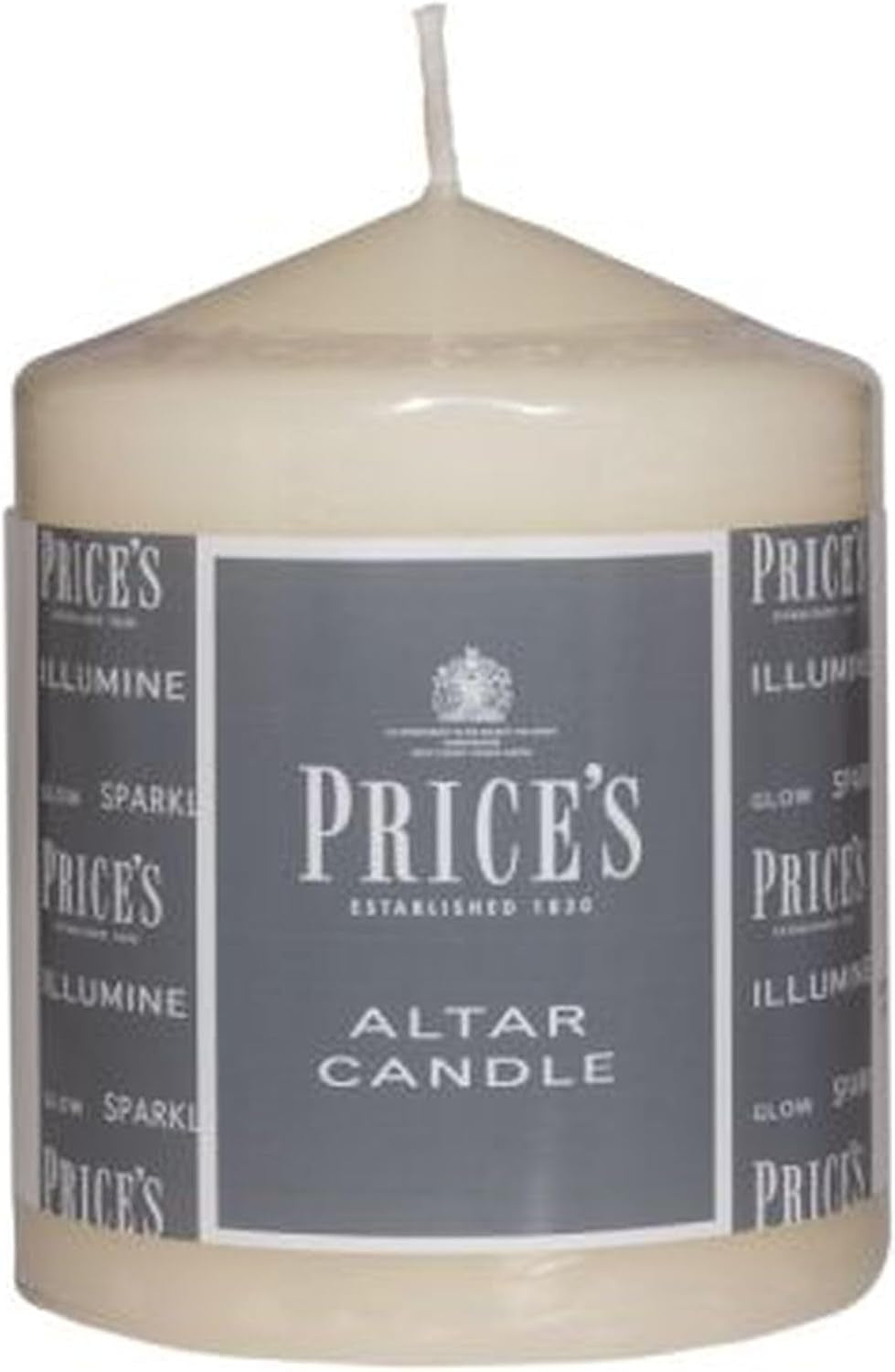 Candles - Altar Candle - 100Mm X 80Mm - Unscented - up to 50 Hour Burn Time - Smokeless & Dripless