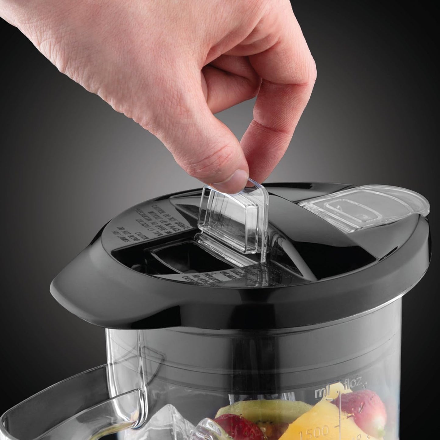 Food Collection 1.5L Plastic Jug Blender, 2 Speeds & Pulse Setting, Removable Stainless Steel Blades for Easy Cleaning, Pouring and Adding Flap, Dishwasher Safe Jug & Lid, 400W, 24610
