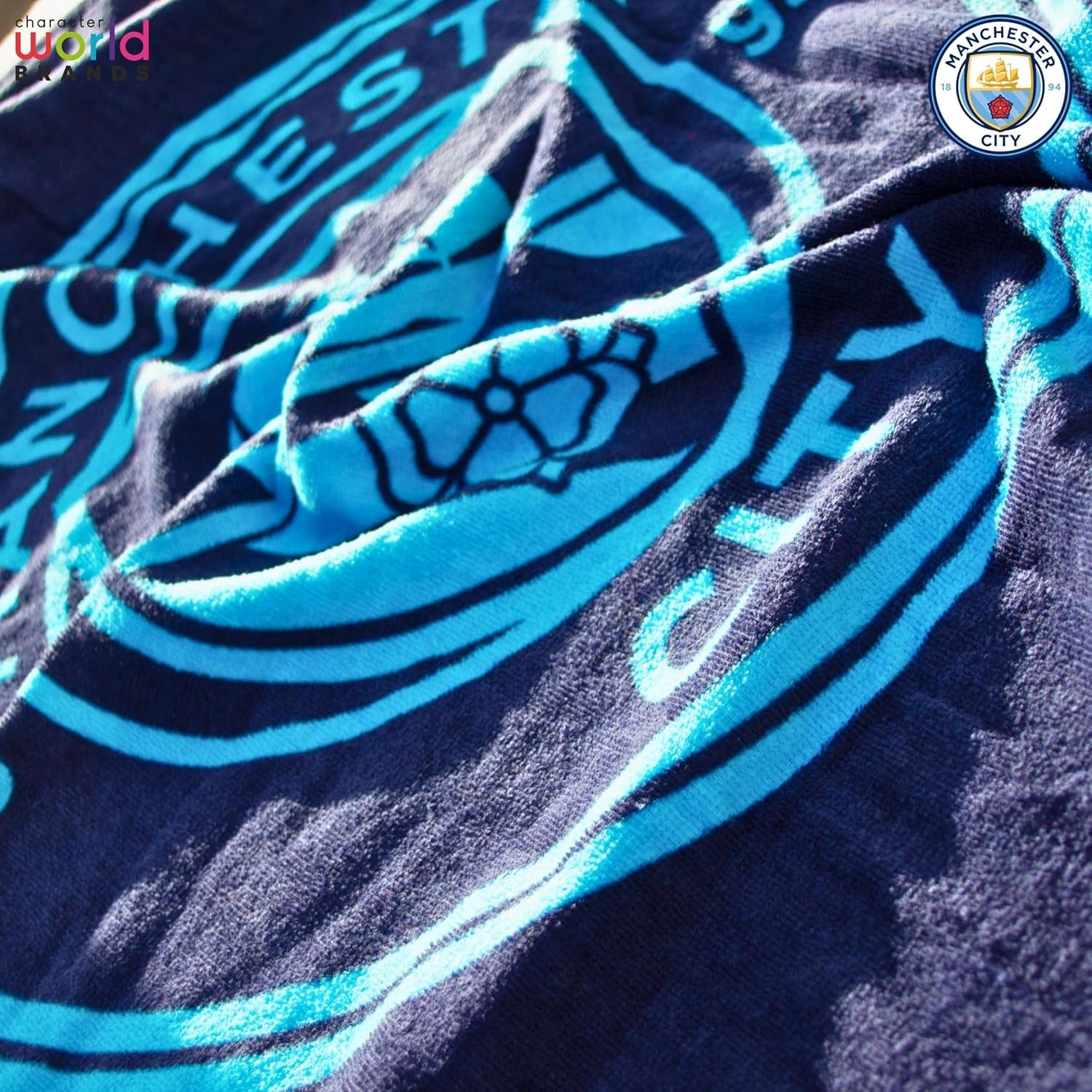 Manchester City FC  Official Towel | Super Soft Feel, Badge Football Club Design | Perfect the Home, Bath, Beach & Swimming Pool | One Size 75Cm X 150Cm | 100% Cotton