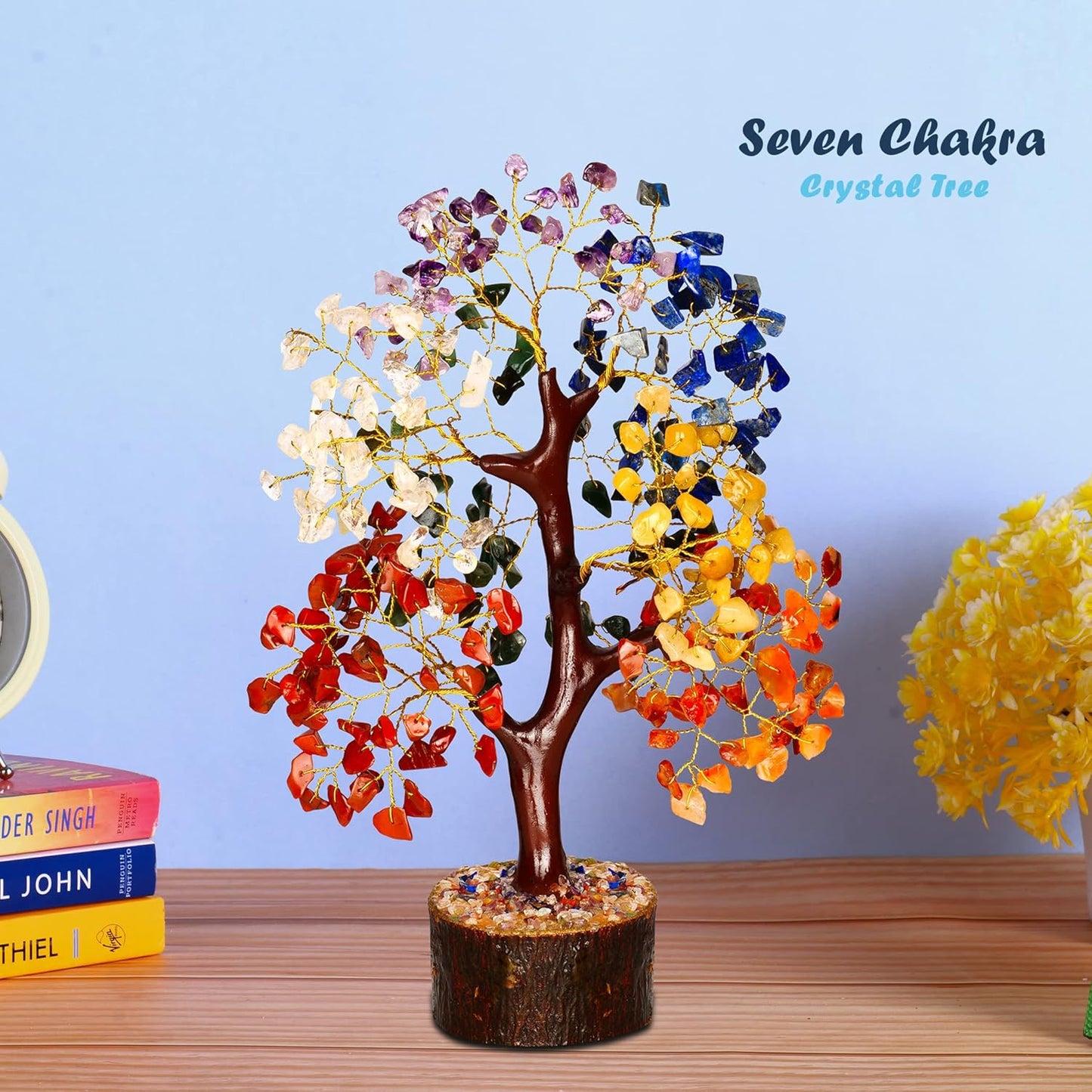 Chakra Tree - Healing Crystals - Crystal Tree of Life Decor - Feng Shui - Crystals and Gemstones - Spiritual Decor - Good Luck Charm - Seven Chakra Tree - Chakra Stone