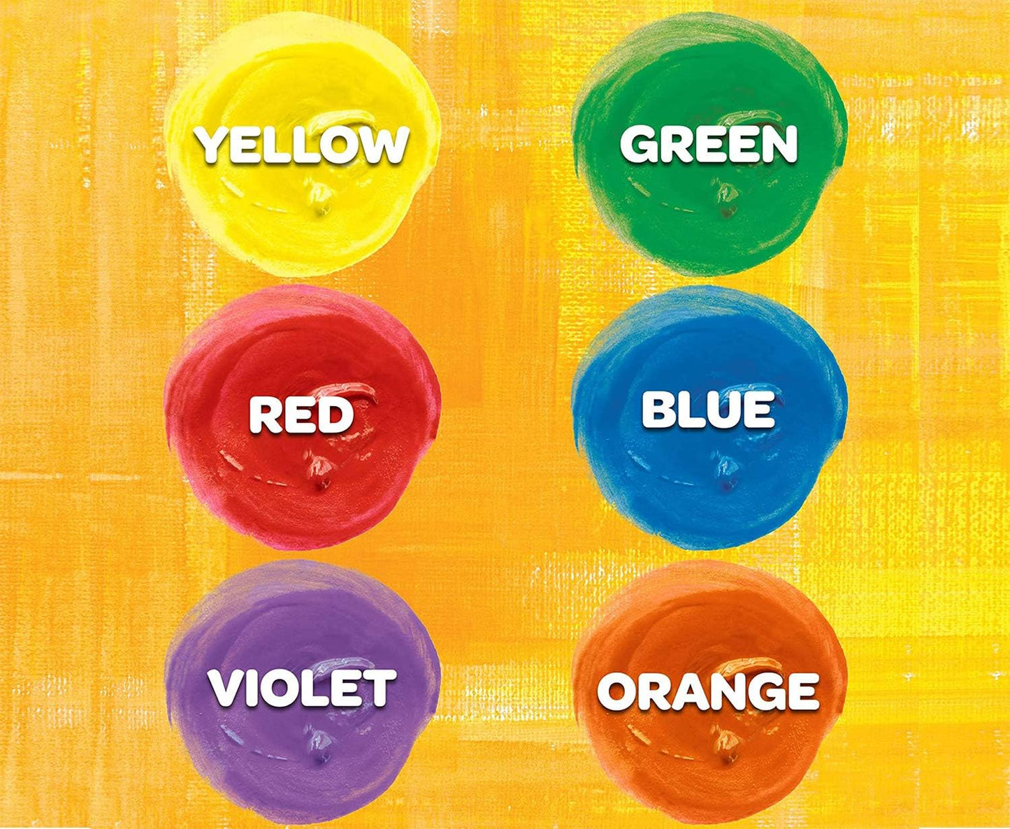 Washable Paints - Assorted Colours (Pack of 6) | Perfect for Any Arts & Crafts Needs - Easily Washable | Ideal for Kids Aged 3+ Packaging May Vary
