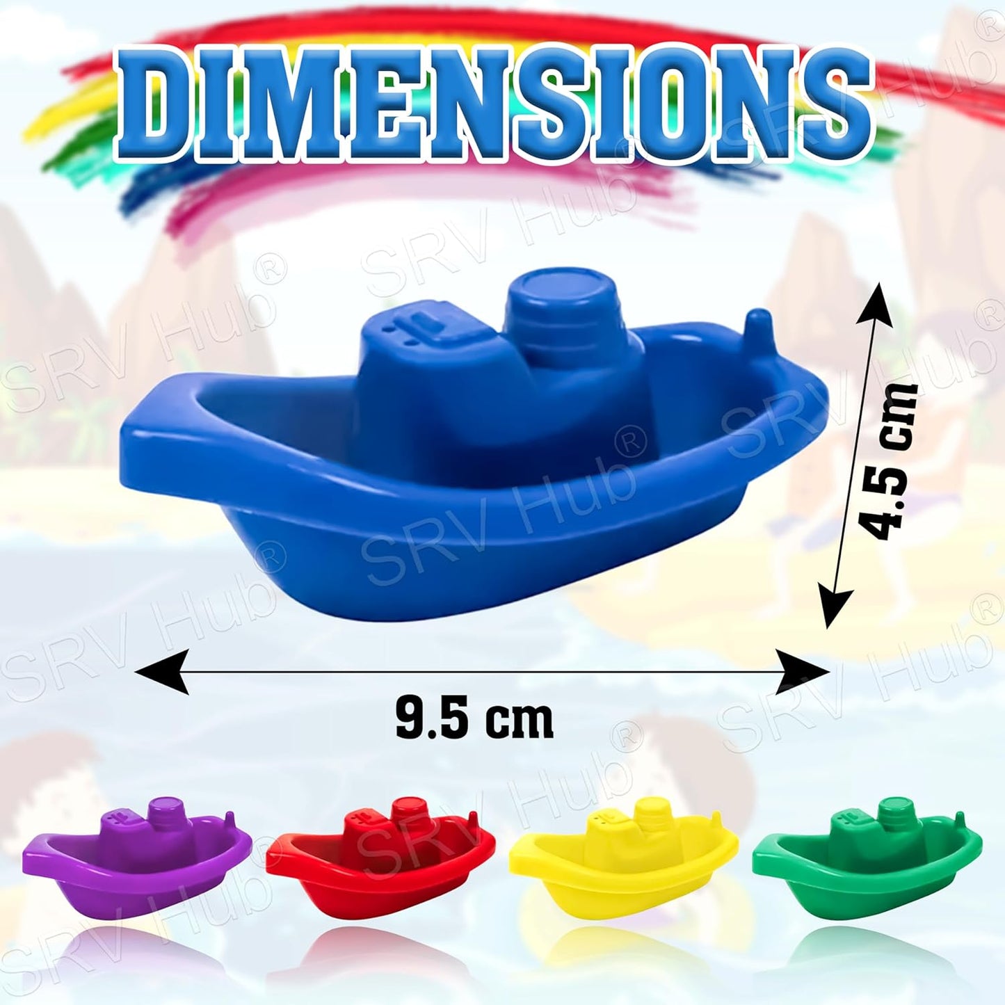 10Pcs Children Bathtime Boats, Bath Toys Floating Bath Boat Toys, Floating Water Tub Toy, Inter Connectable Linking Stackable Floating Boats, Learning Bathtub Toys and Soft Bath Toys