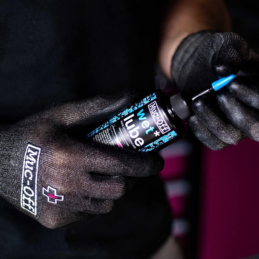 MUCOFF Wet Chain Lube, 120Ml - Bike Lube, Bike Chain Oil, Chain Wax for Wet Weather Conditions - Biodegradable Bike Lubricant and Bicycle Chain Oil, Black