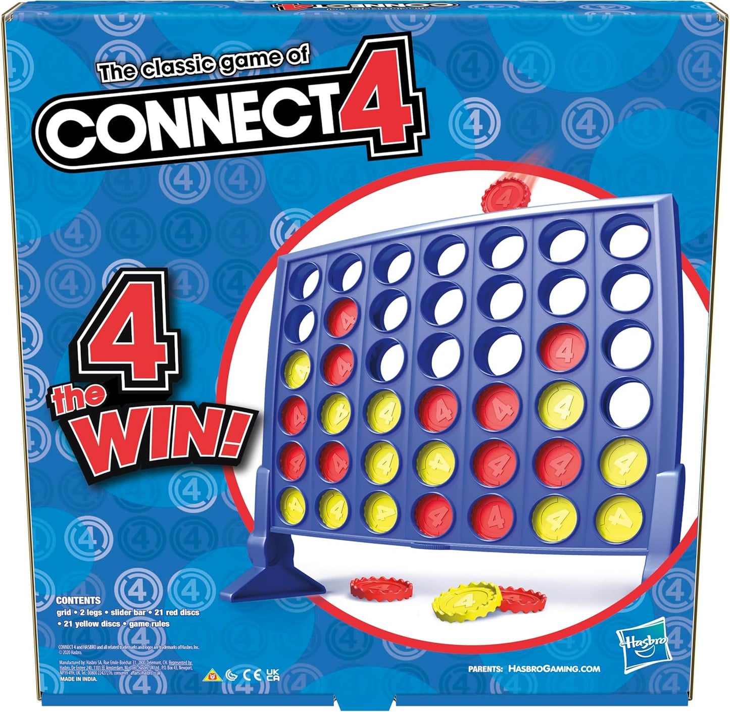 The Classic Game of Connect 4 Strategy Board Game; 2 Games for Kids Aged 6 and Up; 4 in a Row