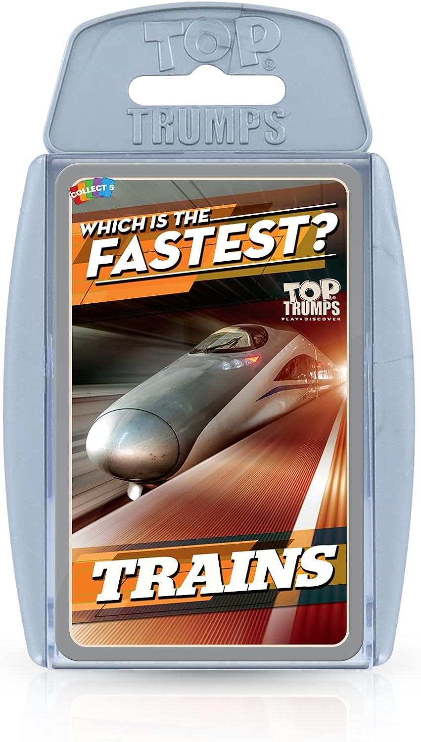Trains Classics Card Game, Learn about the London Underground, German Ice Trains and Beijing Shanghai in This Educational Packed Game, Gift and Toy for Boys and Girls Aged 4 Plus