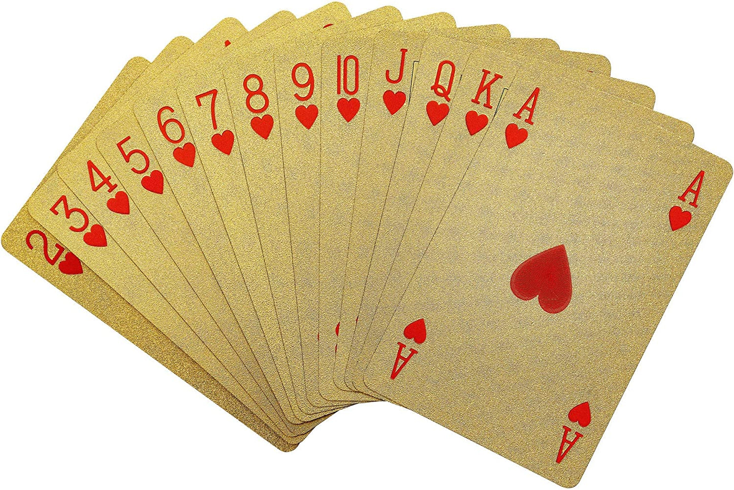Gold Playing Cards Game, Sleek Gold Foil Design Deck of Cards, Ideal for Snap, Poker and a Ideal Travel Companion, Gift and Toy for Ages 6 Plus