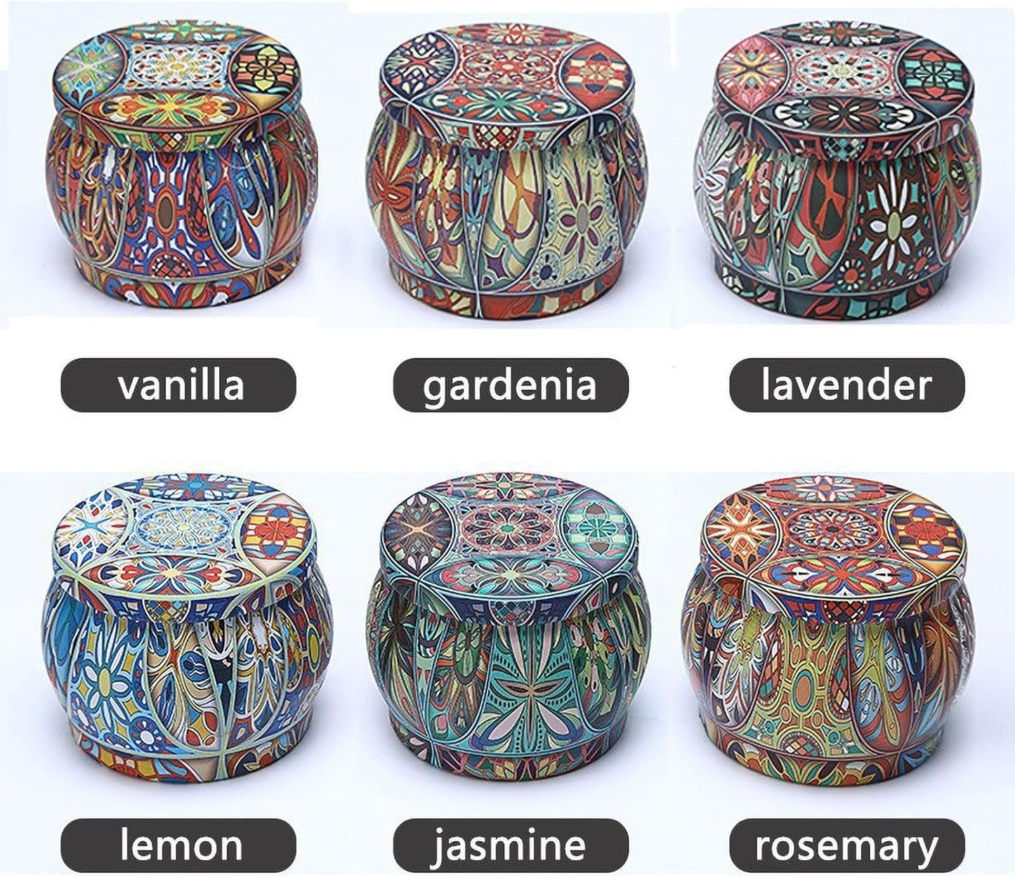 Scented Candles for Home | 6X Yoga Candles,Natural Soy Lasting Scented Candles for Home Aromatherapy Candle Set for Creating Relaxing Ambience