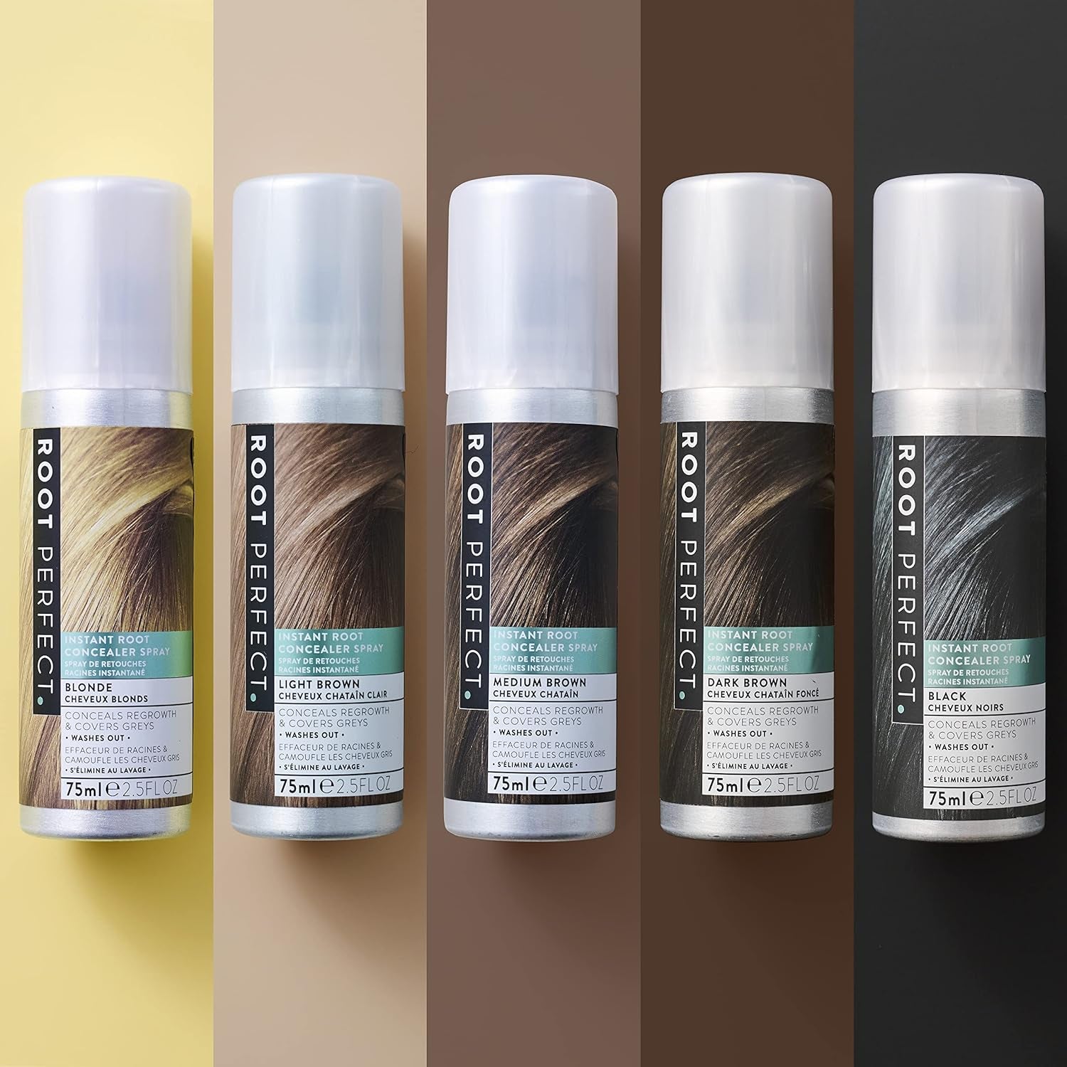 Hair Concealer Spray, Medium Brown, 75Ml