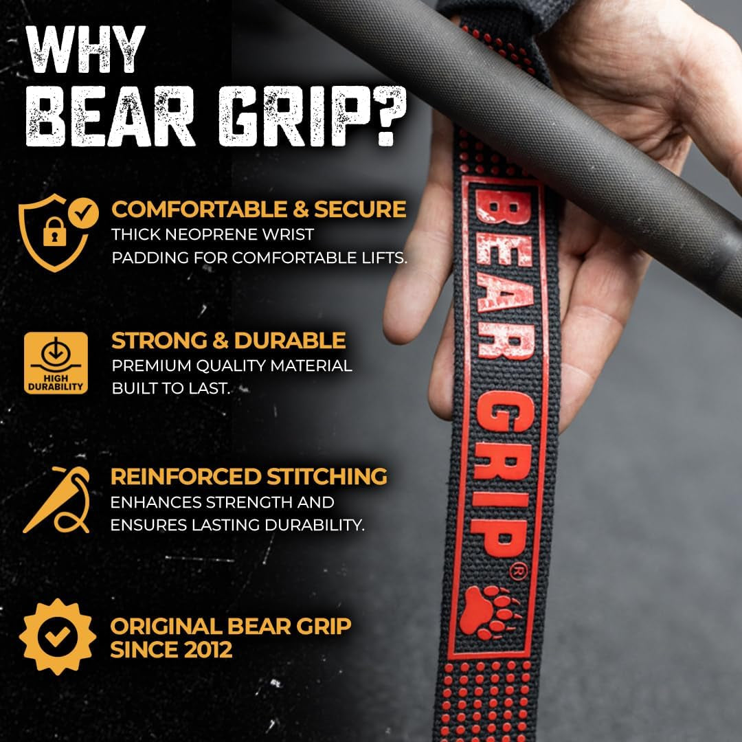 Straps - Premium Neoprene Padded Heavy Duty Double Stitched Weight Lifting Gym Straps, Deadlift, Gym Accessories for Men and Women, Advanced Gel Grip, 100% Cotton, Extra Long Length