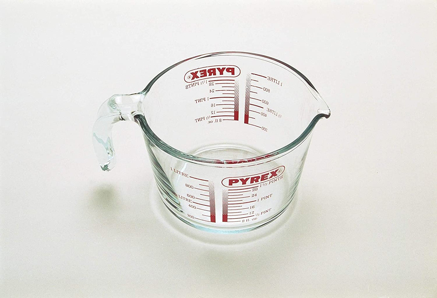 Glass Measuring Jug, Transparent, 1 Litre