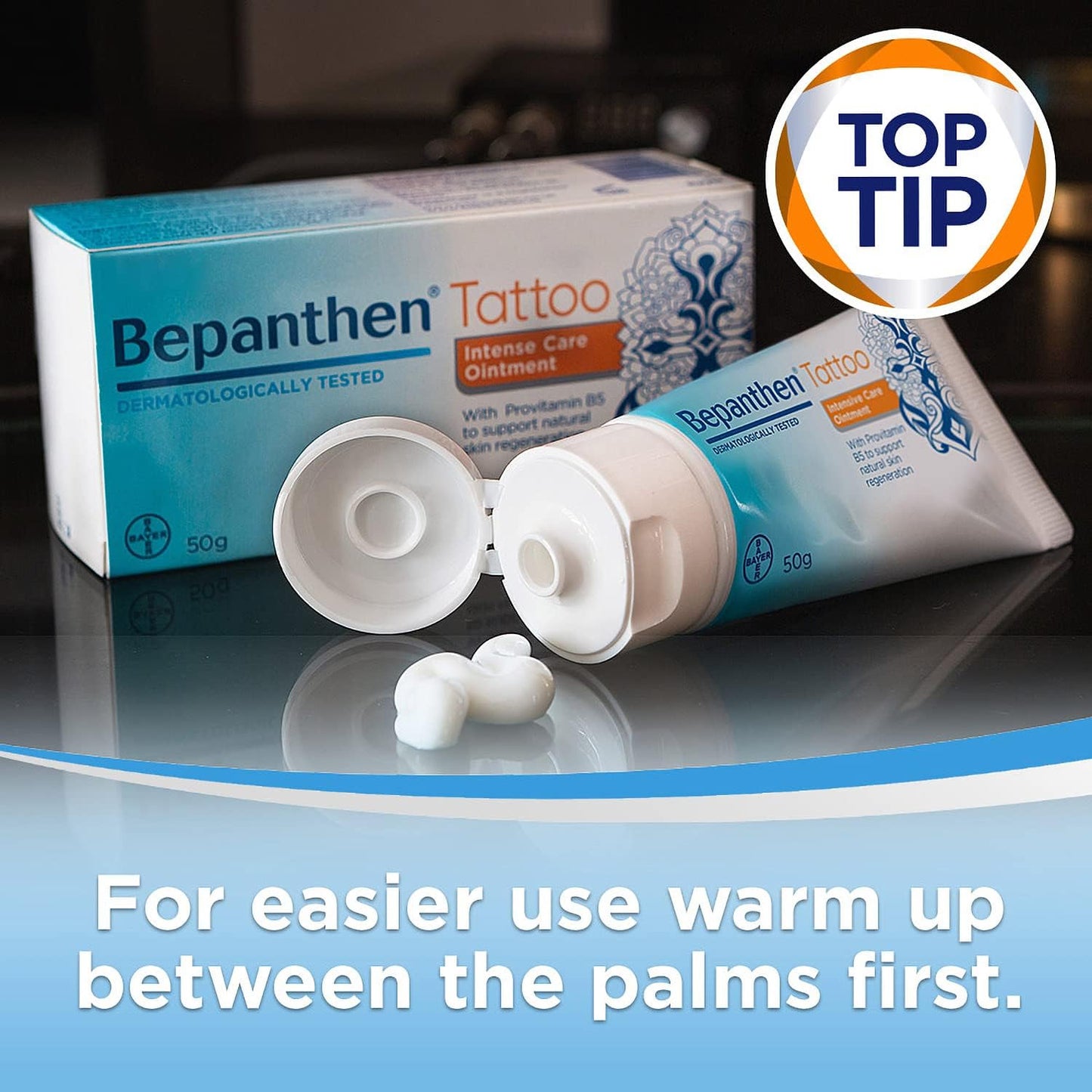 Tattoo Intense Care Ointment, Formulated with Provitamin B5, 50G