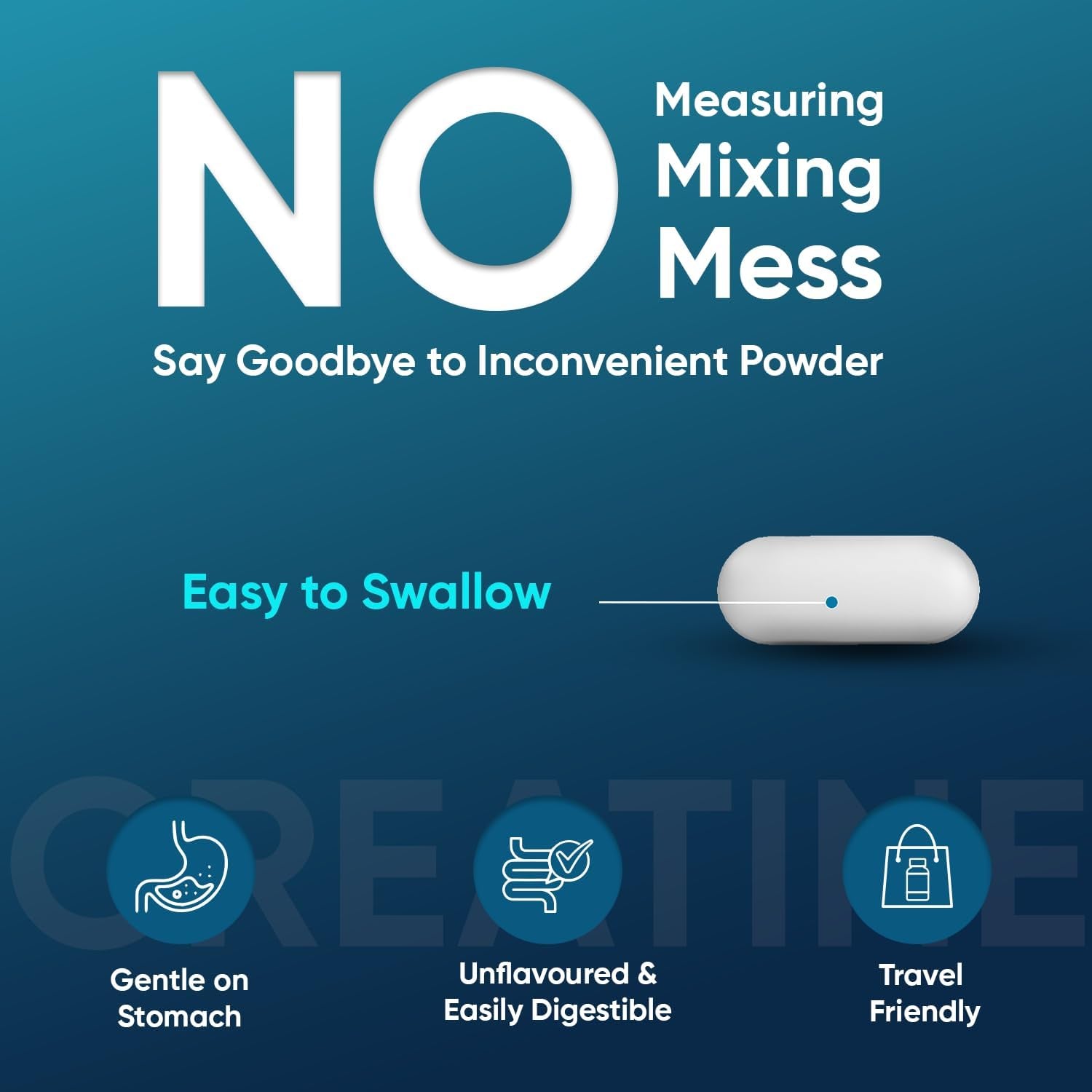 Creatine Monohydrate Tablets 3000Mg - 270 Creatine Tablets - Gym Supplement for Men & Women - Creatine Monohydrate Powder Alternative - Vegan & Keto Unflavoured Energy Supplement for Workout