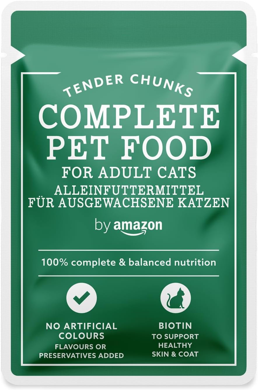 Complete Food for Adult Cats, Meat Selection in Gravy, 4.8 Kg (48 Packs of 100G)