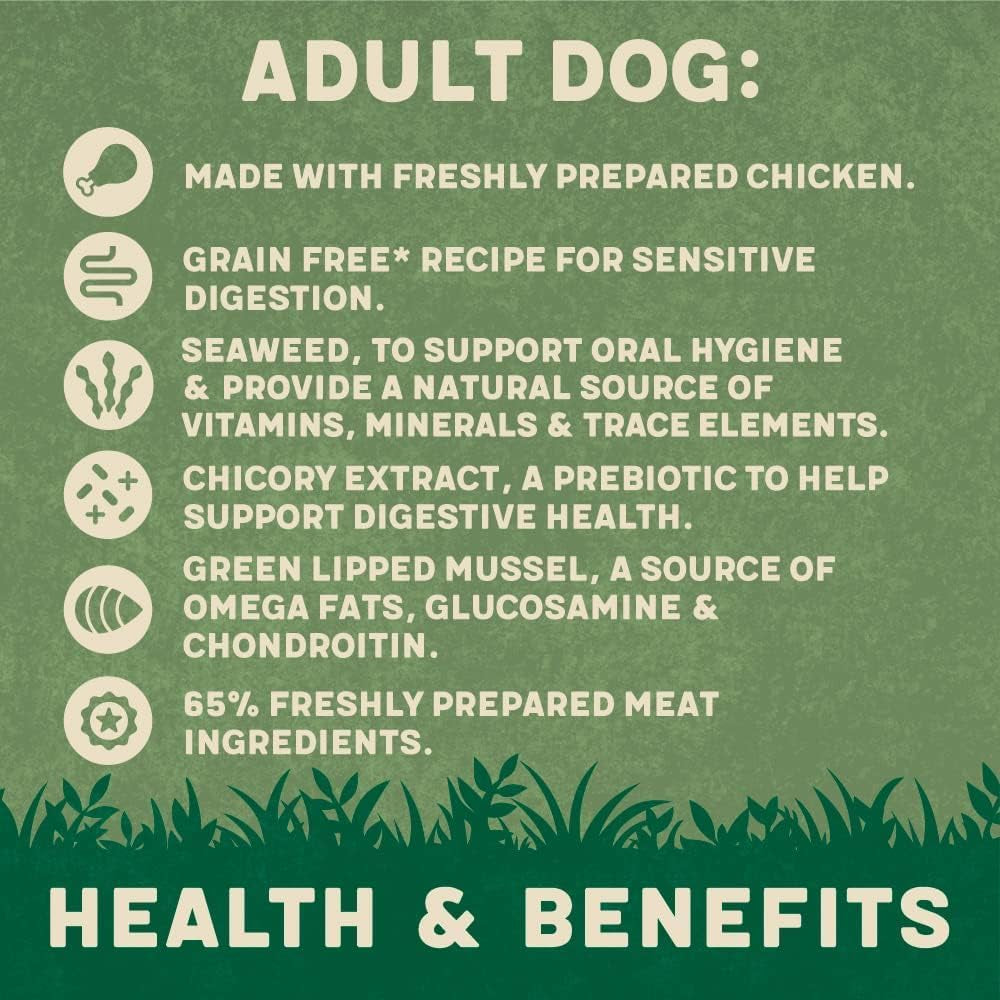 Complete Wet Can Grain Free Hypoallergenic Adult Dog Food Chicken & Veg 12X400G - Made with All Natural Ingredients
