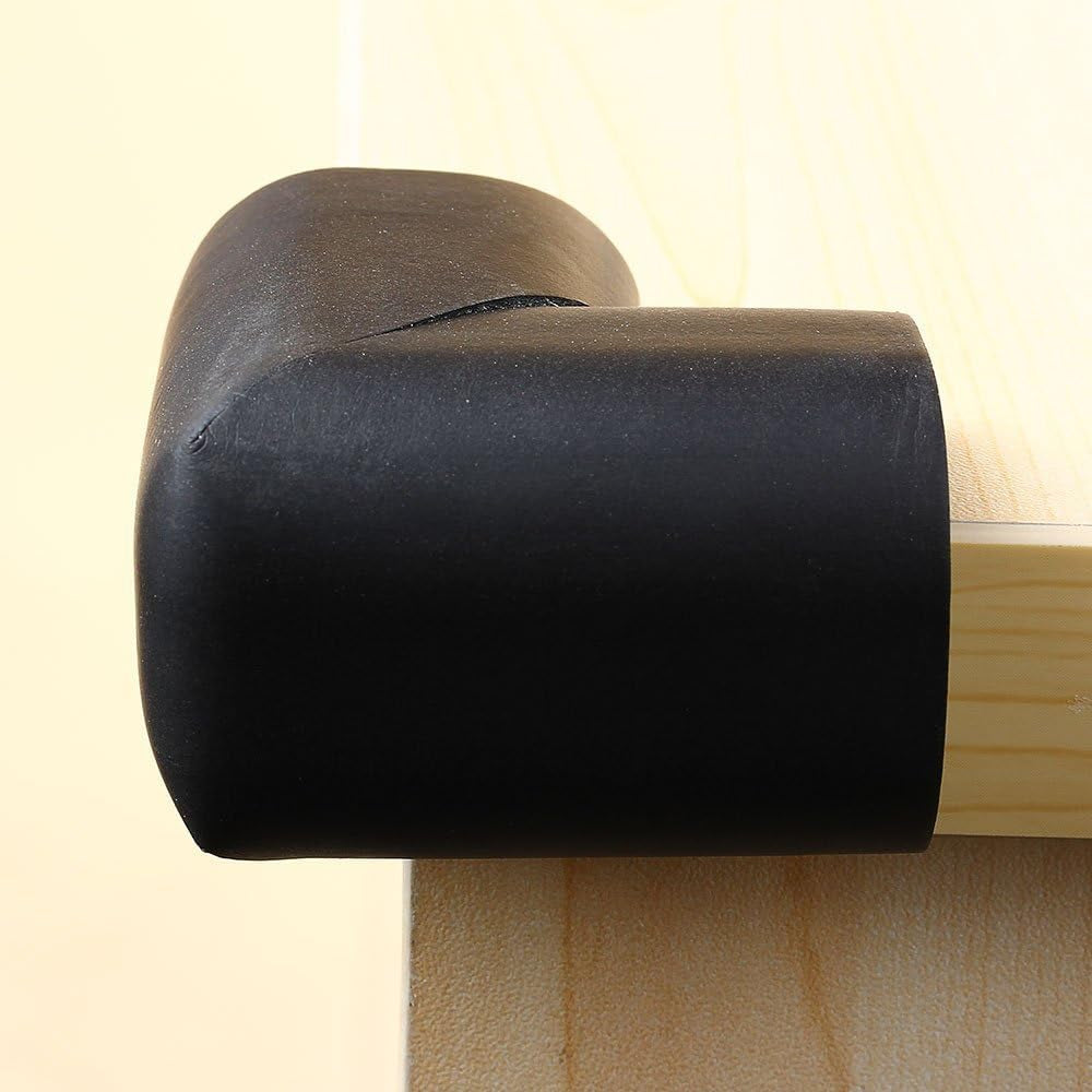 8 X Extra Thick Baby Safety Corner Protection - Black Desk Table Cover Cushion Protector - Safe for Child