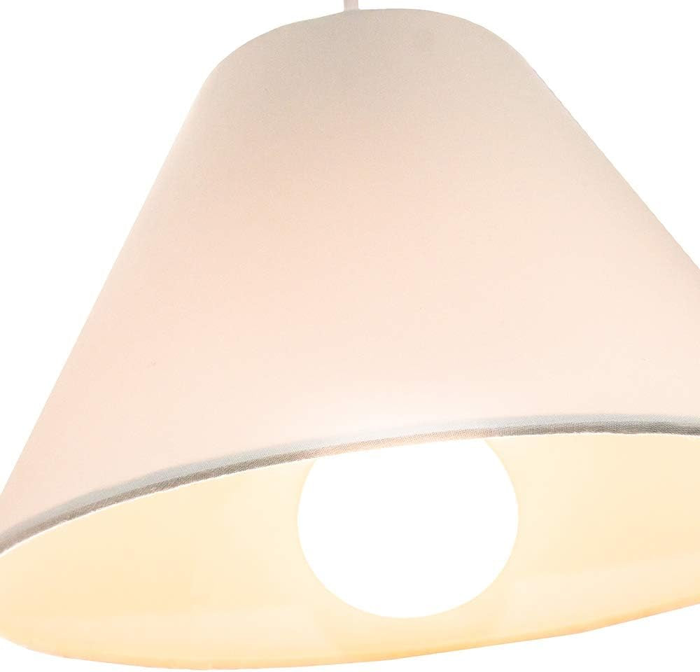 Traditional 8" Cream Cotton Coolie Lampshade Suitable for Table Lamp or Pendant by