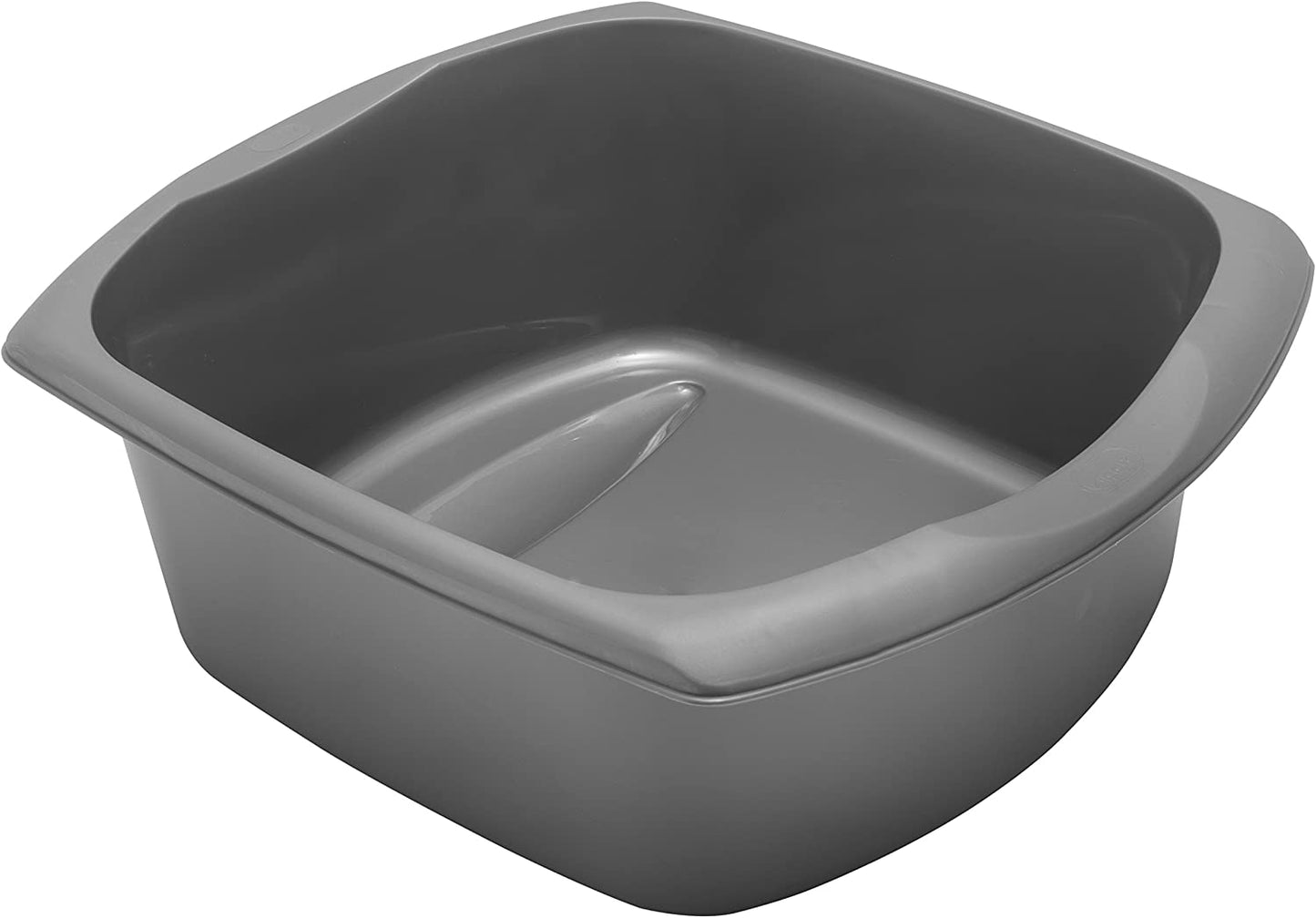 Rectangular Washing up Bowl, Metallic, Large, 9.5 Litre