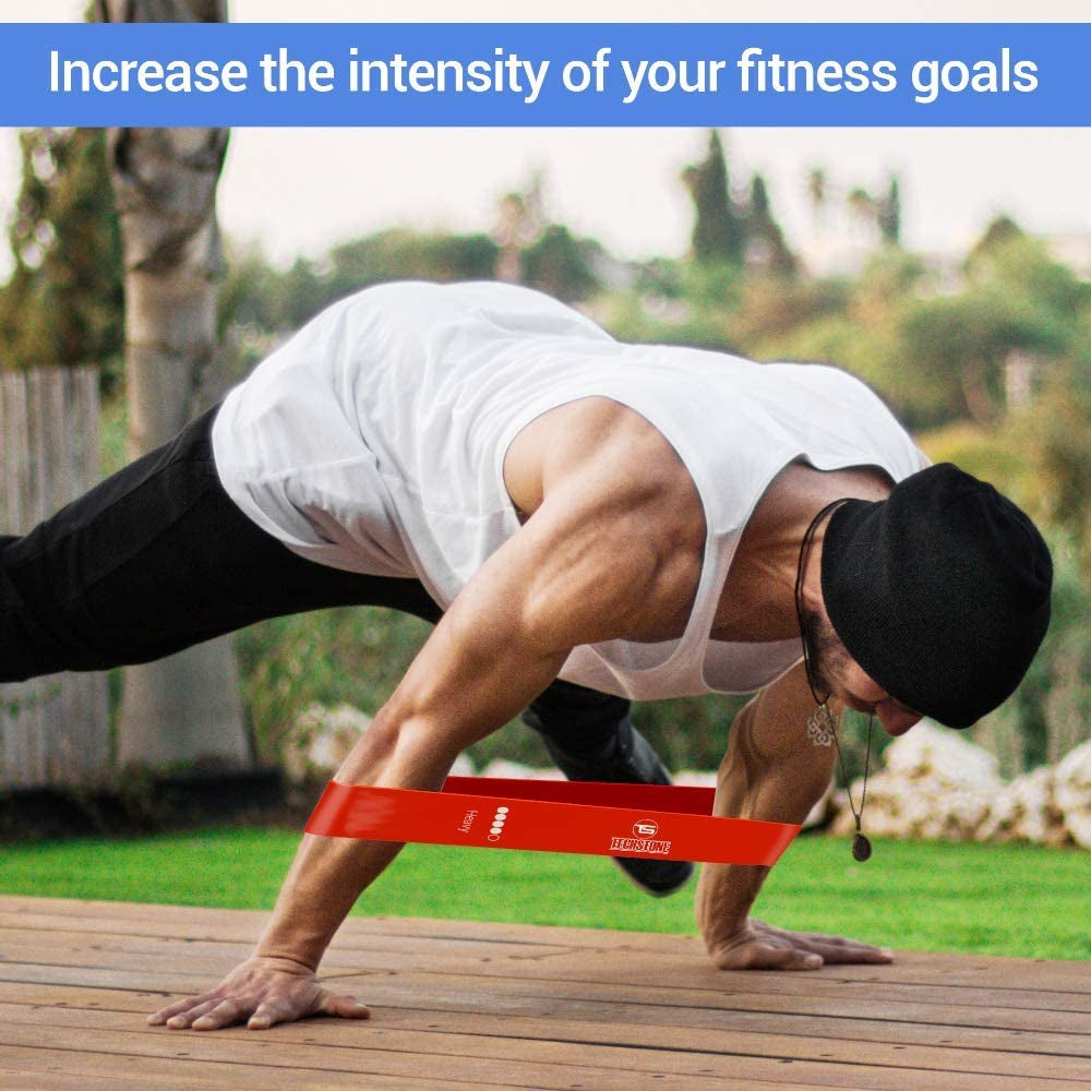 Resistance Bands Set for Men and Women, Pack of 5 Different Resistance Levels Elastic Band for Home Gym Long Exercise Workout – Great Fitness Equipment for Training, Yoga – Free Carrying Bag