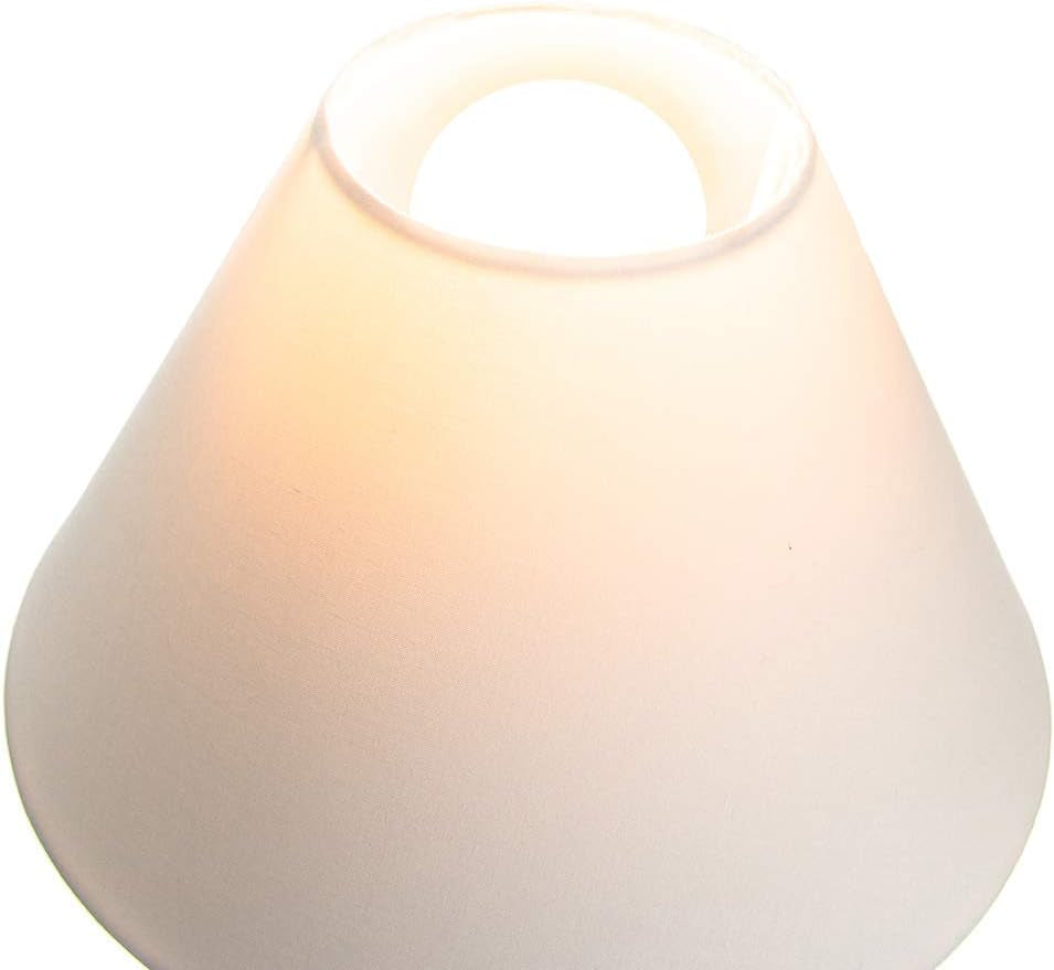 Traditional 8" Cream Cotton Coolie Lampshade Suitable for Table Lamp or Pendant by
