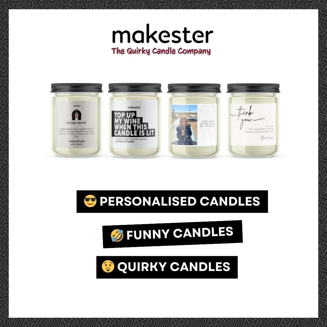 New Home Candle - 220G Soy Wax with Madagascan Vanilla, Jasmine & Sugared Almond - Housewarming or New Home Gift for Couple Moving in - Funny Candles by